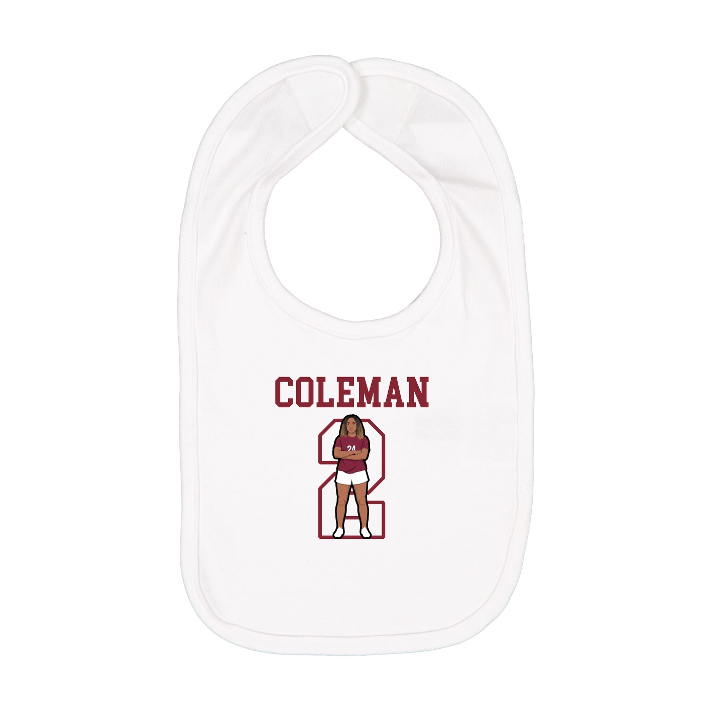 Infant Bib — Shirsey in White