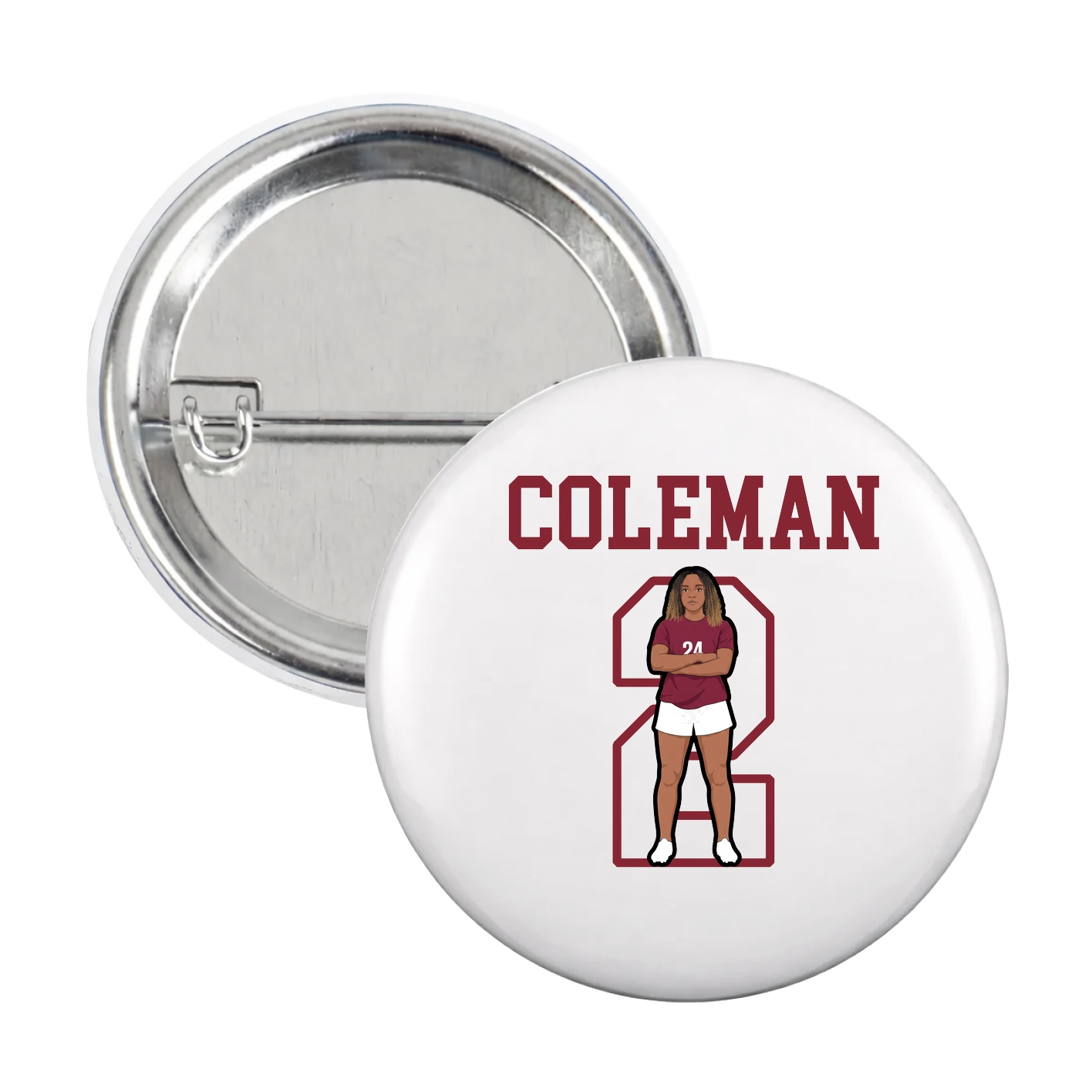 Game Day Button — Shirsey in White