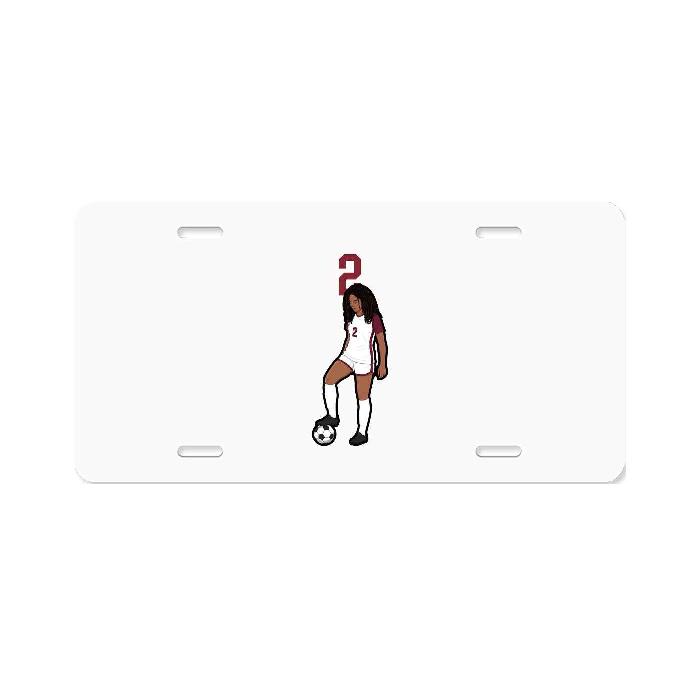License Plate — Number Top in Classic