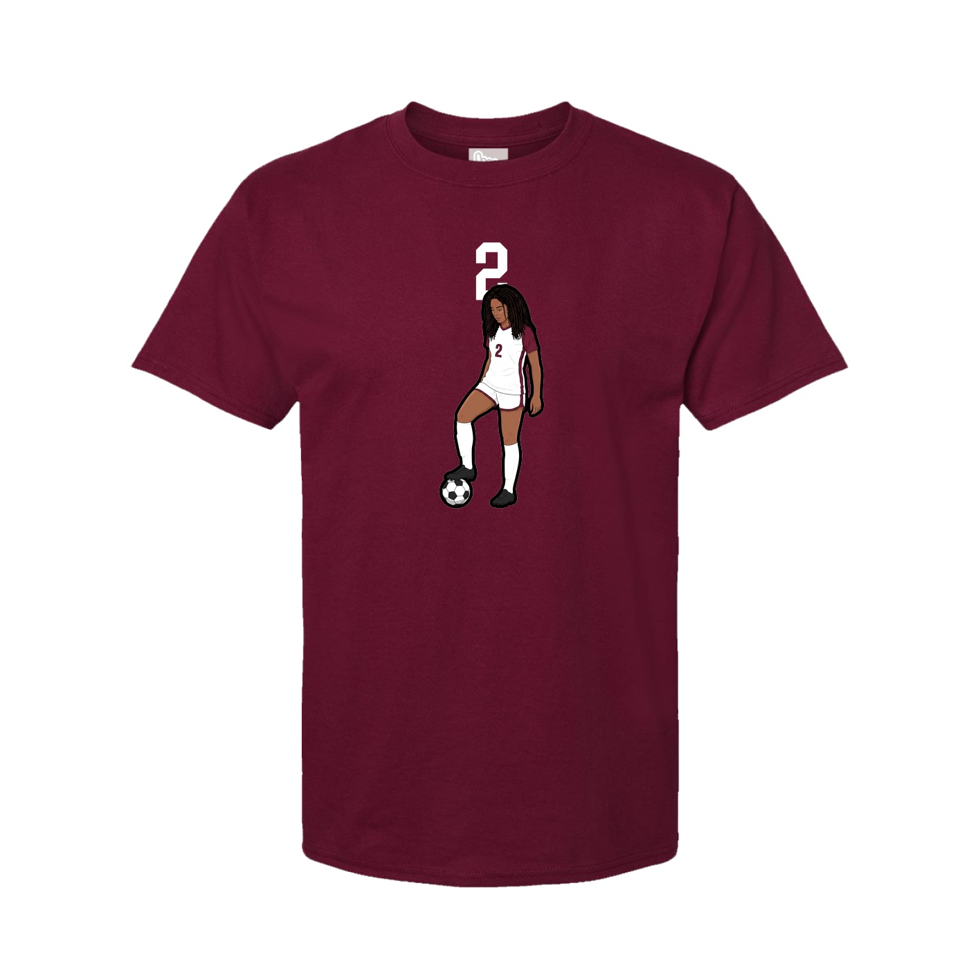 Tee — Number Top in Cardinal