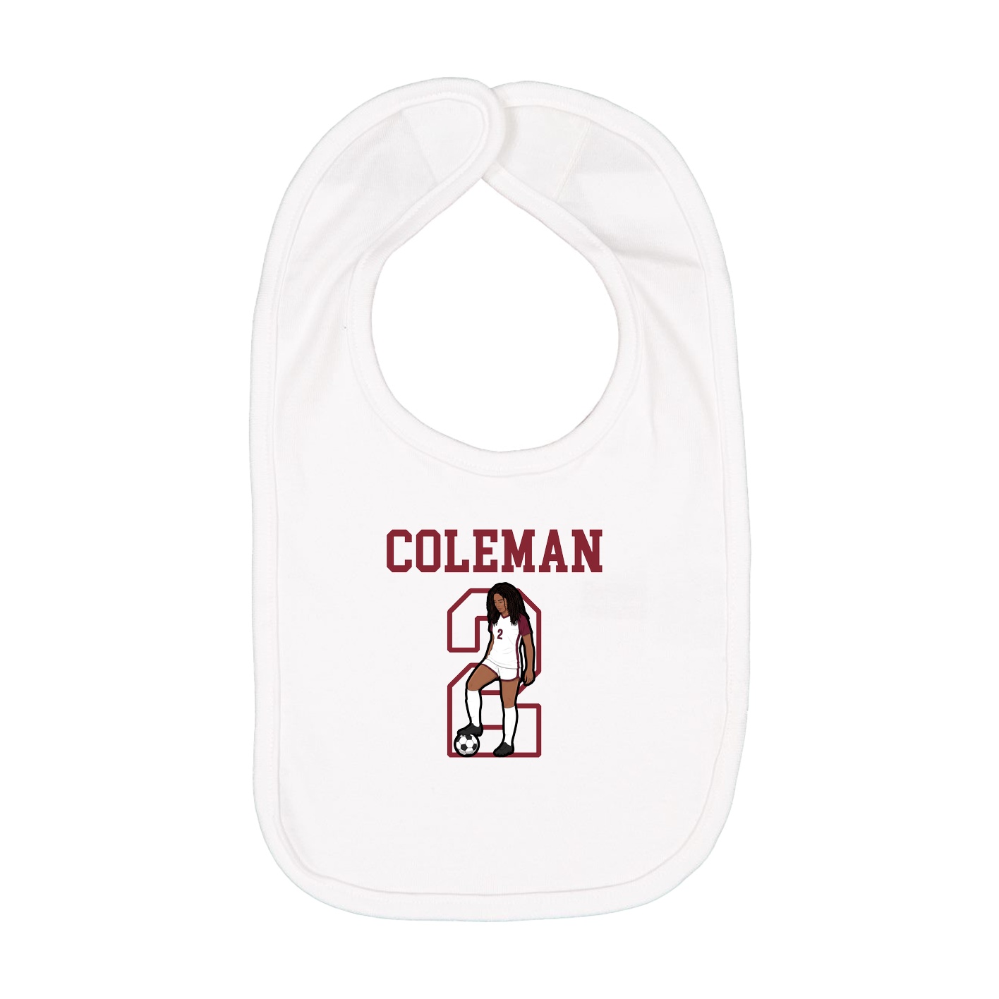 Infant Bib — Shirsey in White