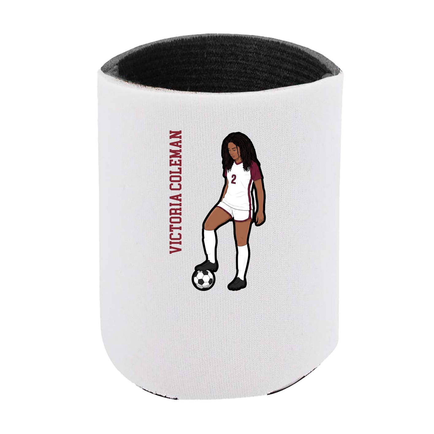 Can Holder — Name Vertical in White