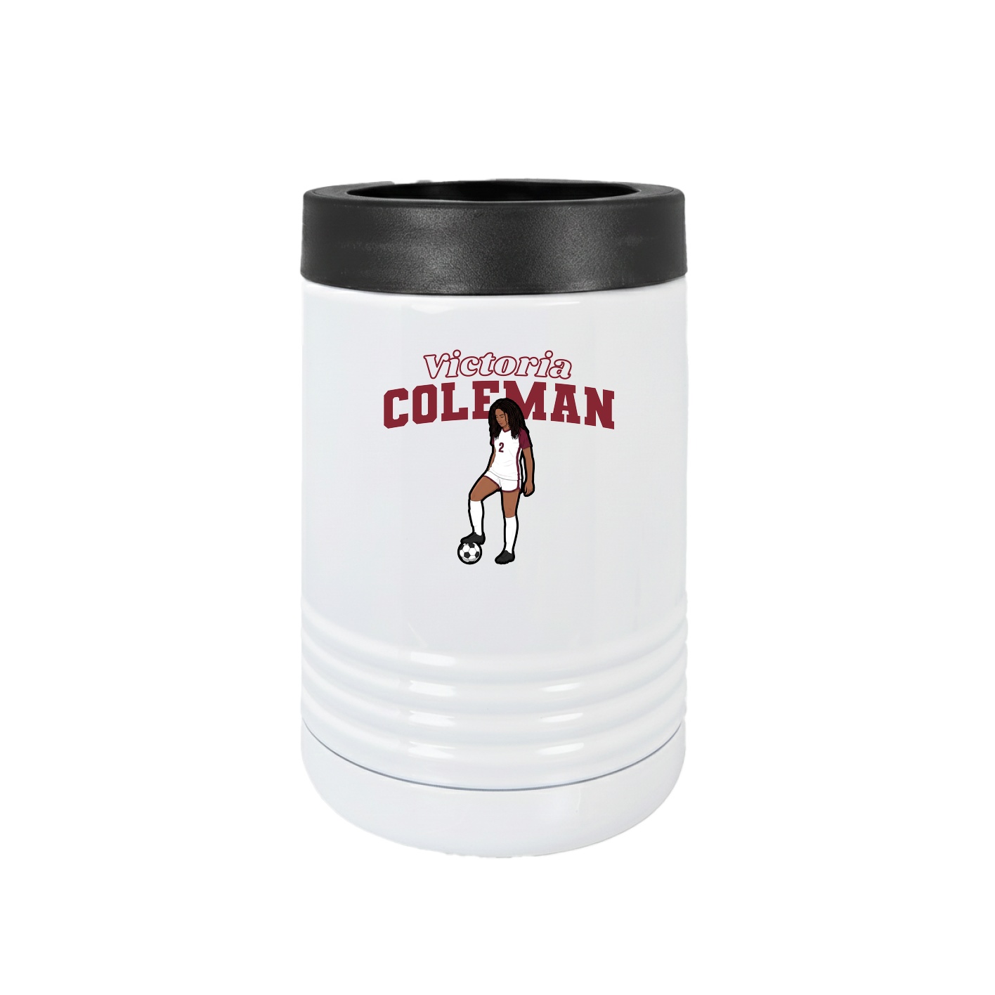 Beverage Holder — Name Arch in White