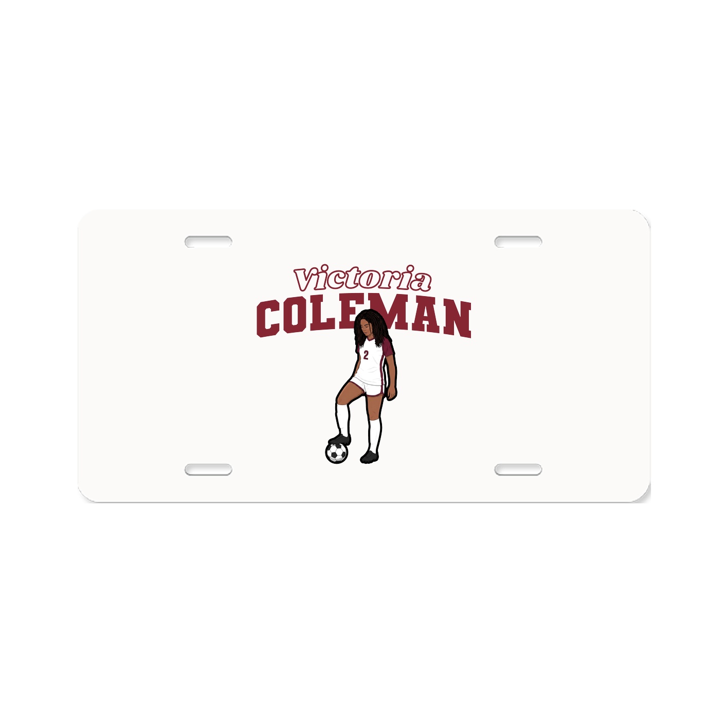 License Plate — Name Arch in Classic