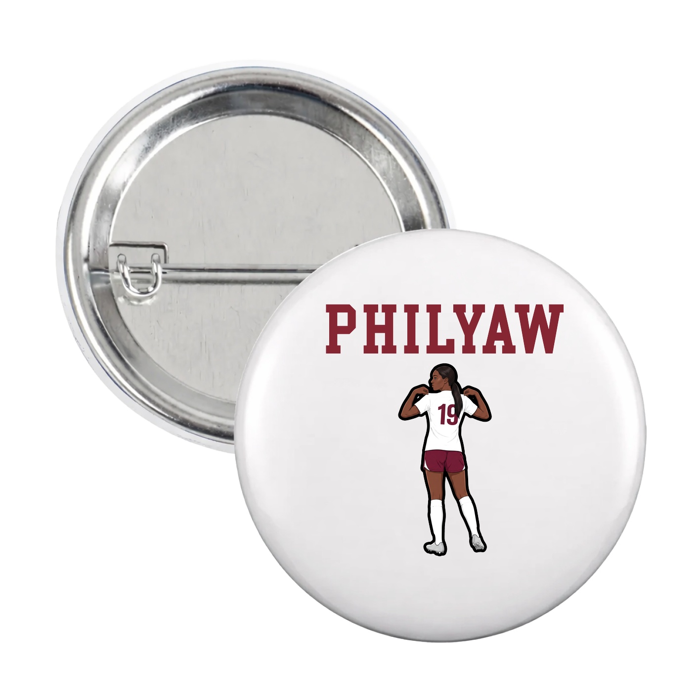 Game Day Button — Shirsey in White