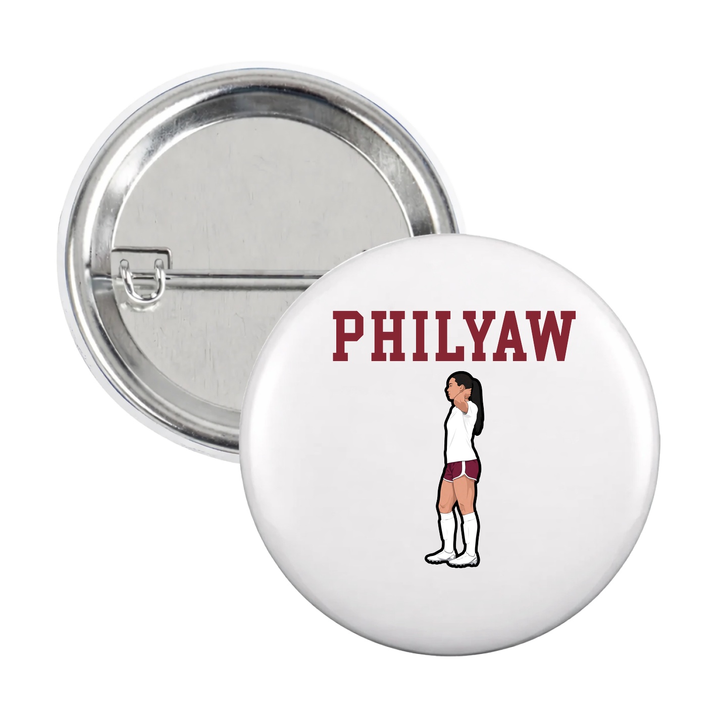 Game Day Button — Shirsey in White