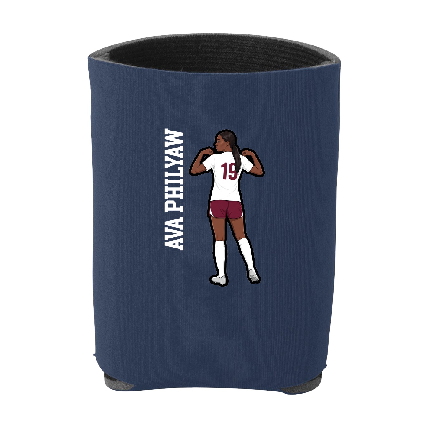 Can Holder — Name Vertical in Navy