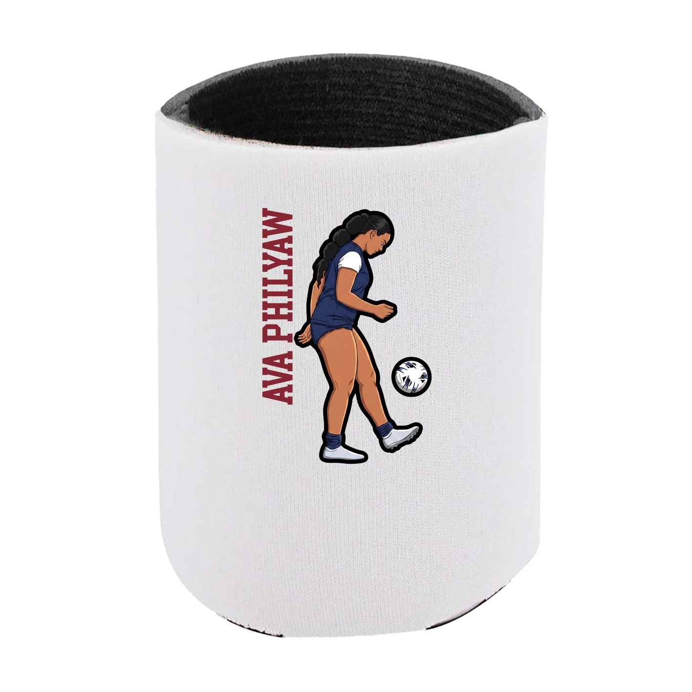 Can Holder — Name Vertical in White