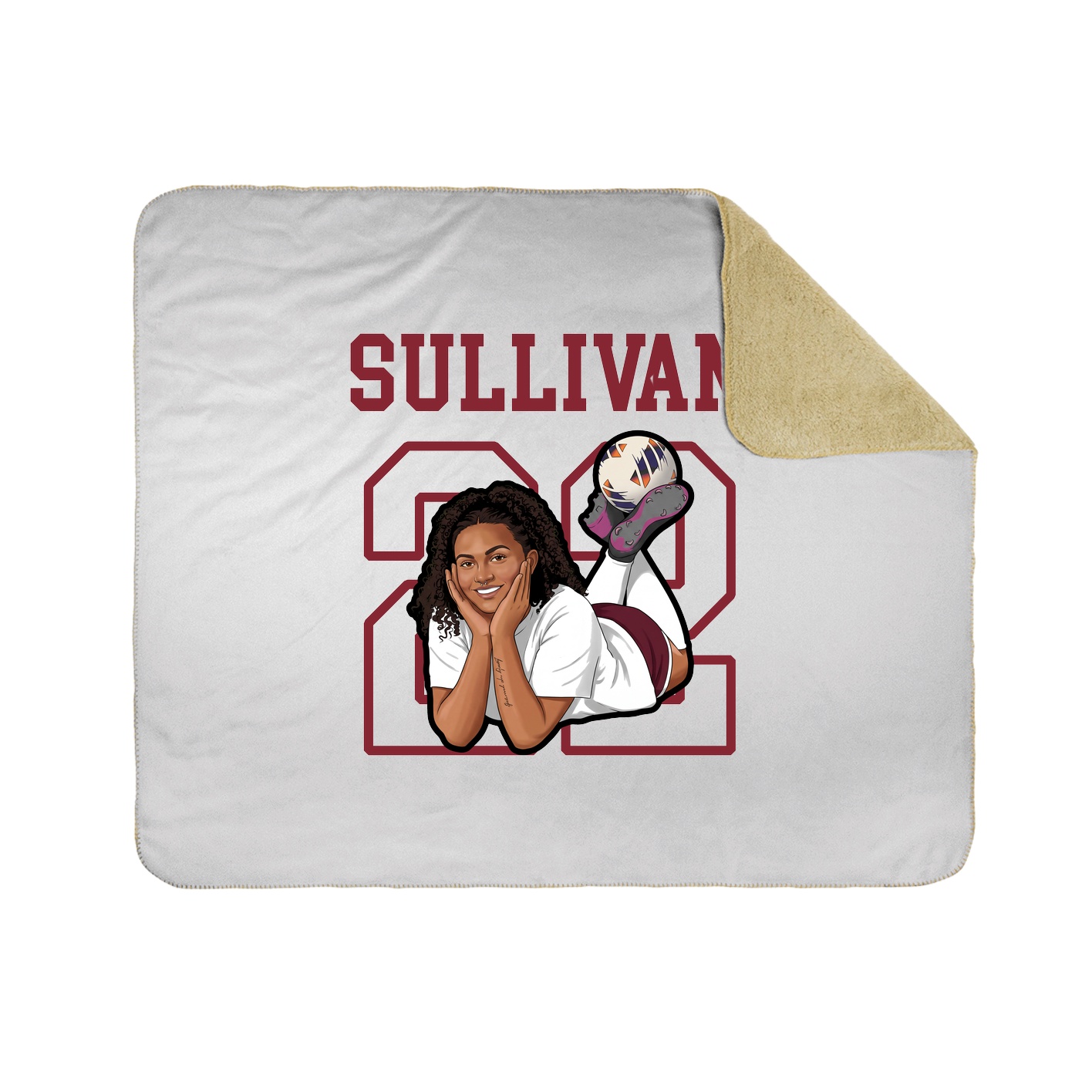 Throw Blanket — Shirsey in White