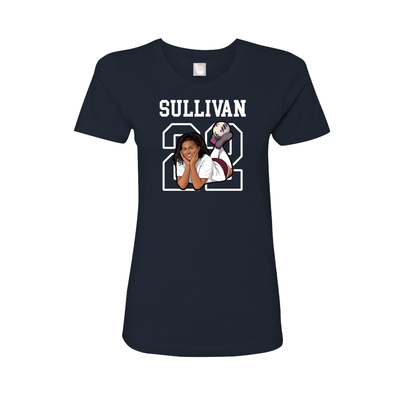 Fitted Women's Tee — Shirsey in Navy