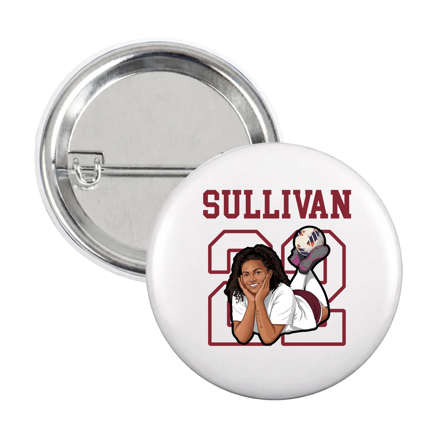 Game Day Button — Shirsey in White