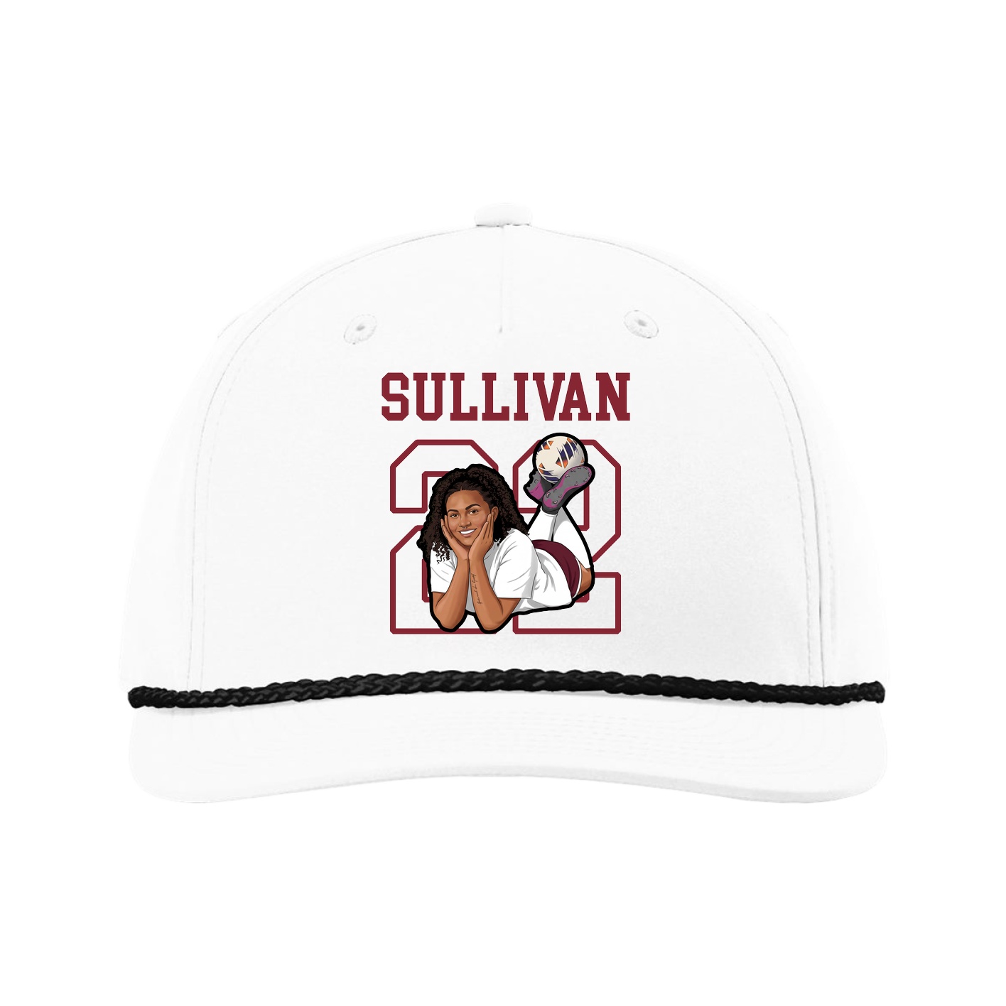 Five-Panel Classic Rope Cap — Shirsey in White