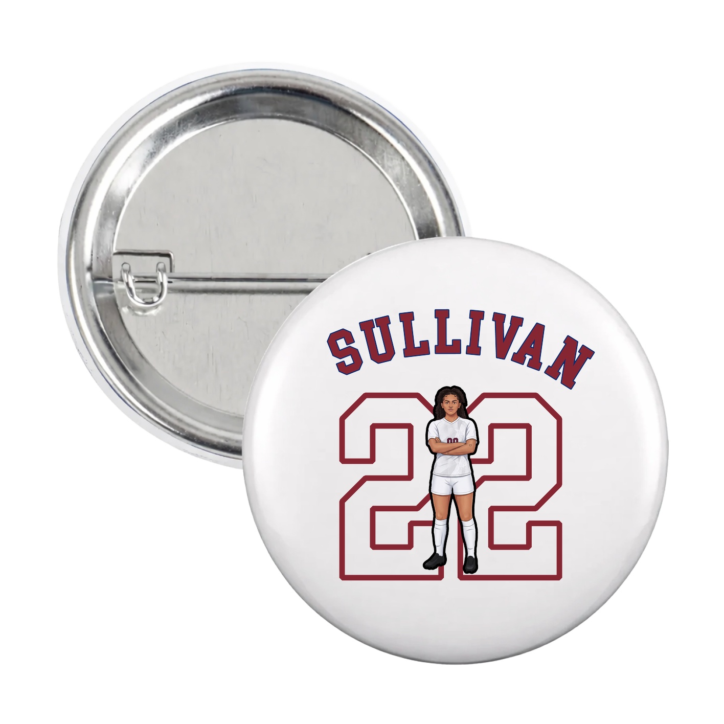 Game Day Button — Shirsey Arch in White