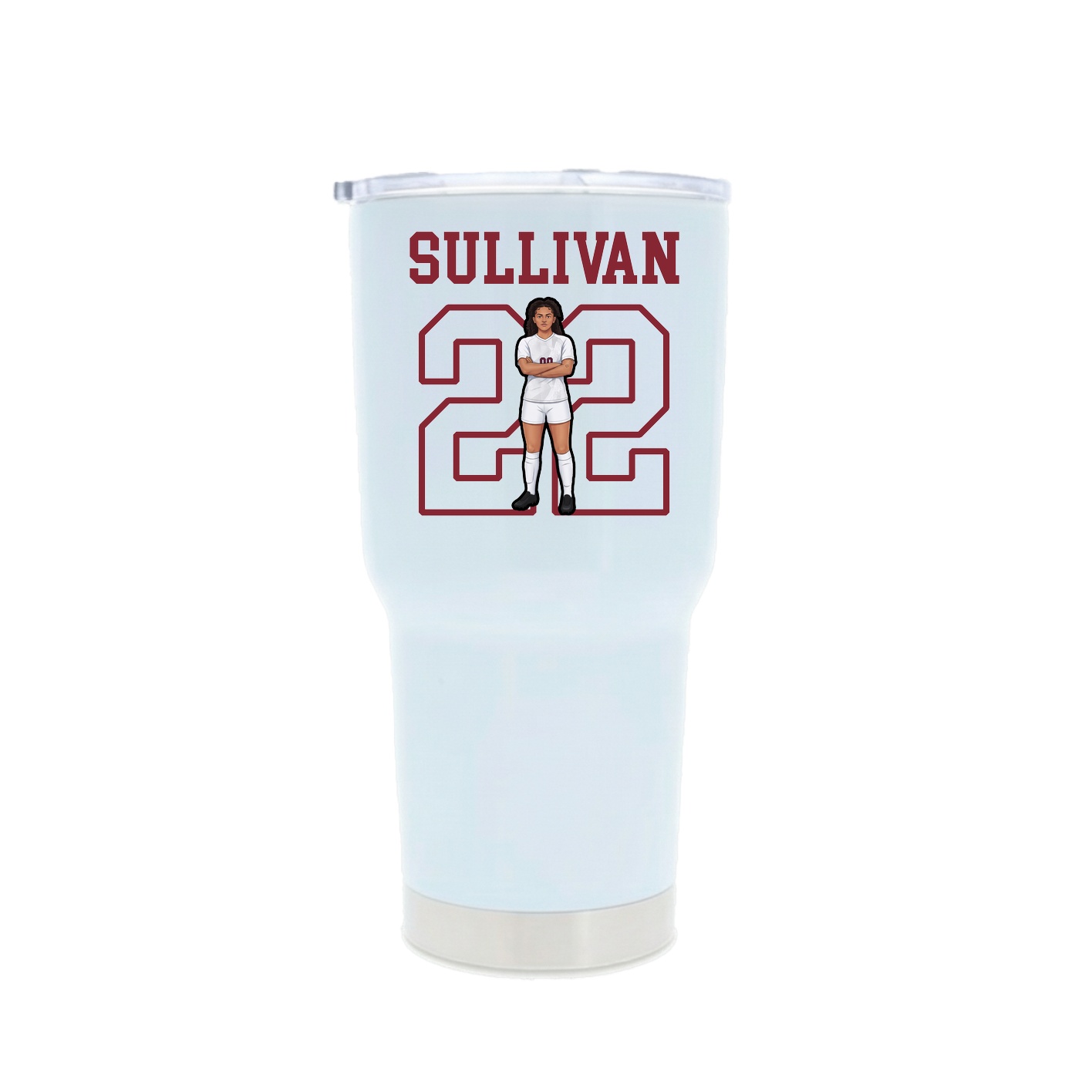 30oz Stainless Steel Tumbler — Shirsey in White