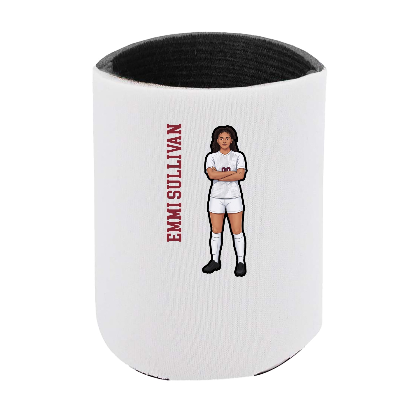 Can Holder — Name Vertical in White