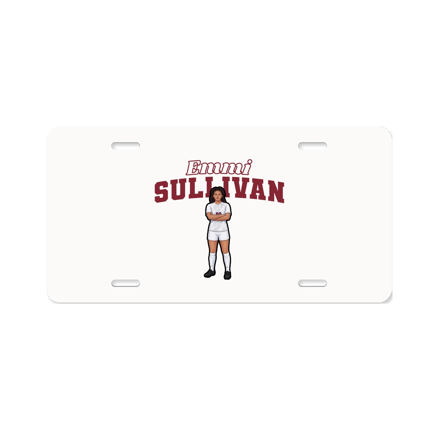 License Plate — Name Arch in Classic