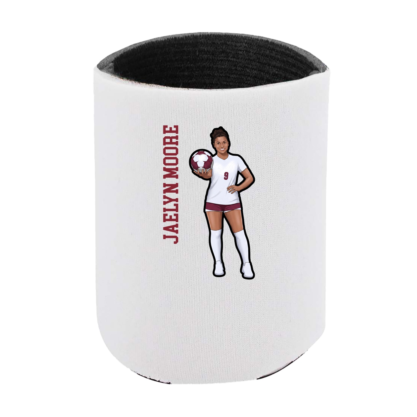 Can Holder — Name Vertical in White