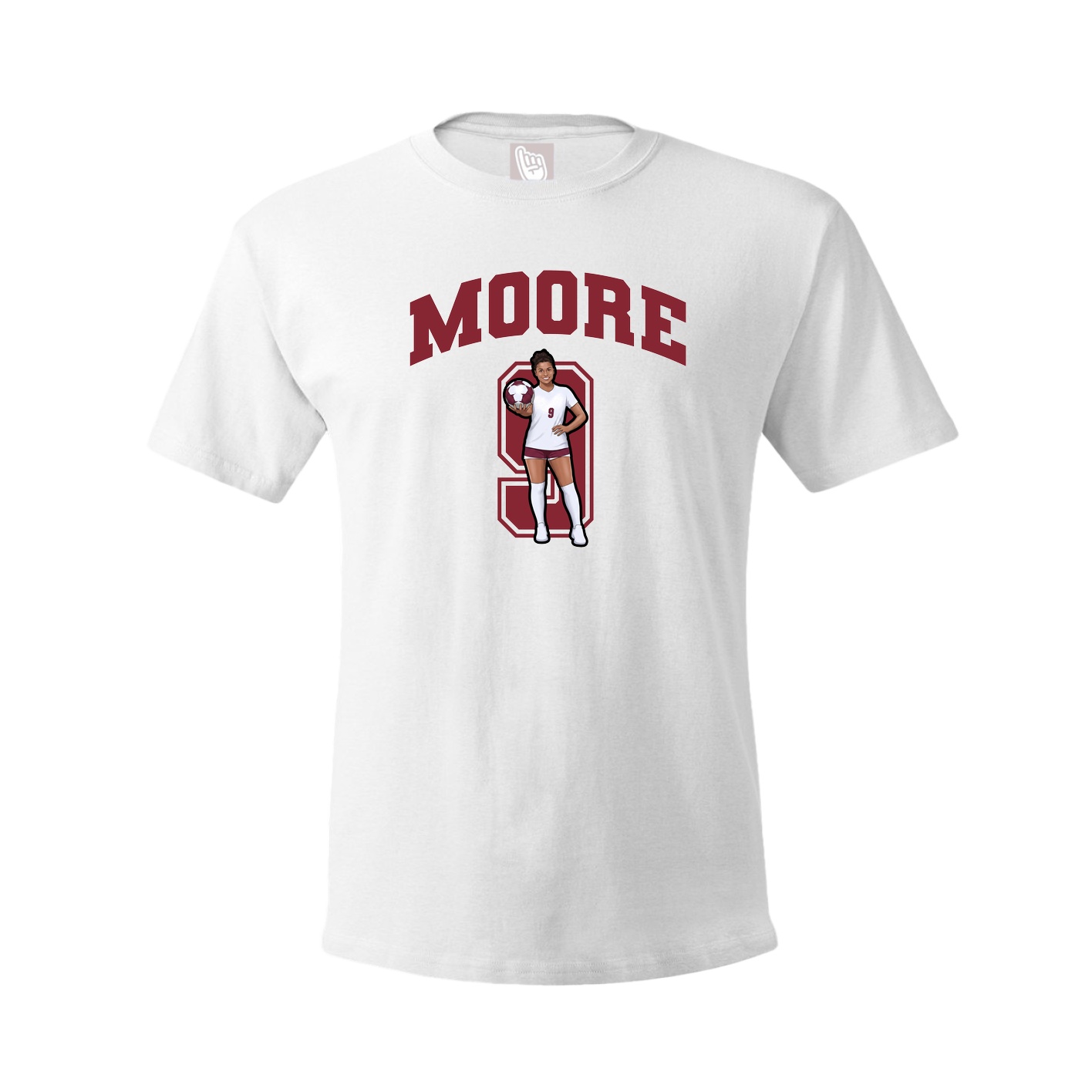 Tee — Number in White
