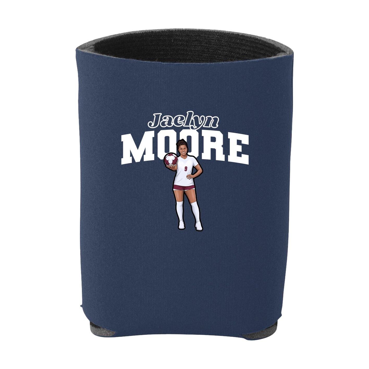Can Holder — Name Arch in Navy