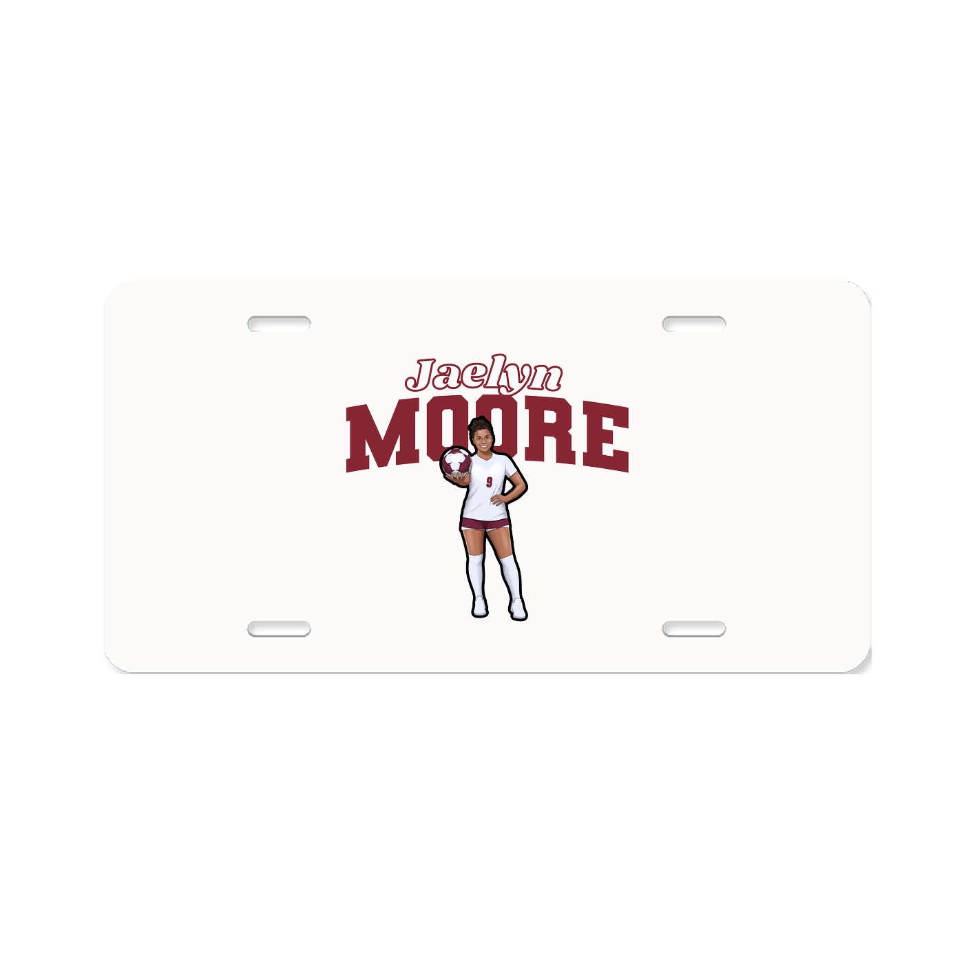 License Plate — Name Arch in Classic