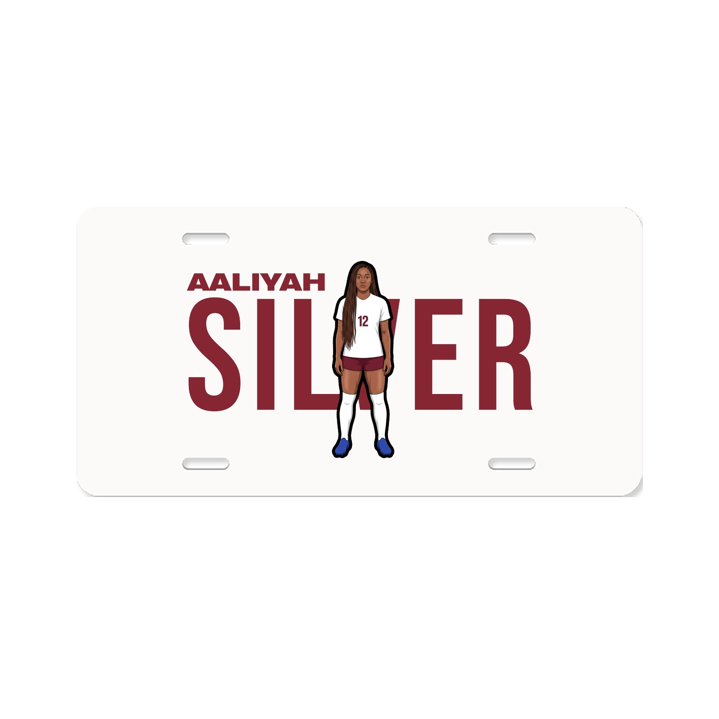 License Plate — Player Name in Classic