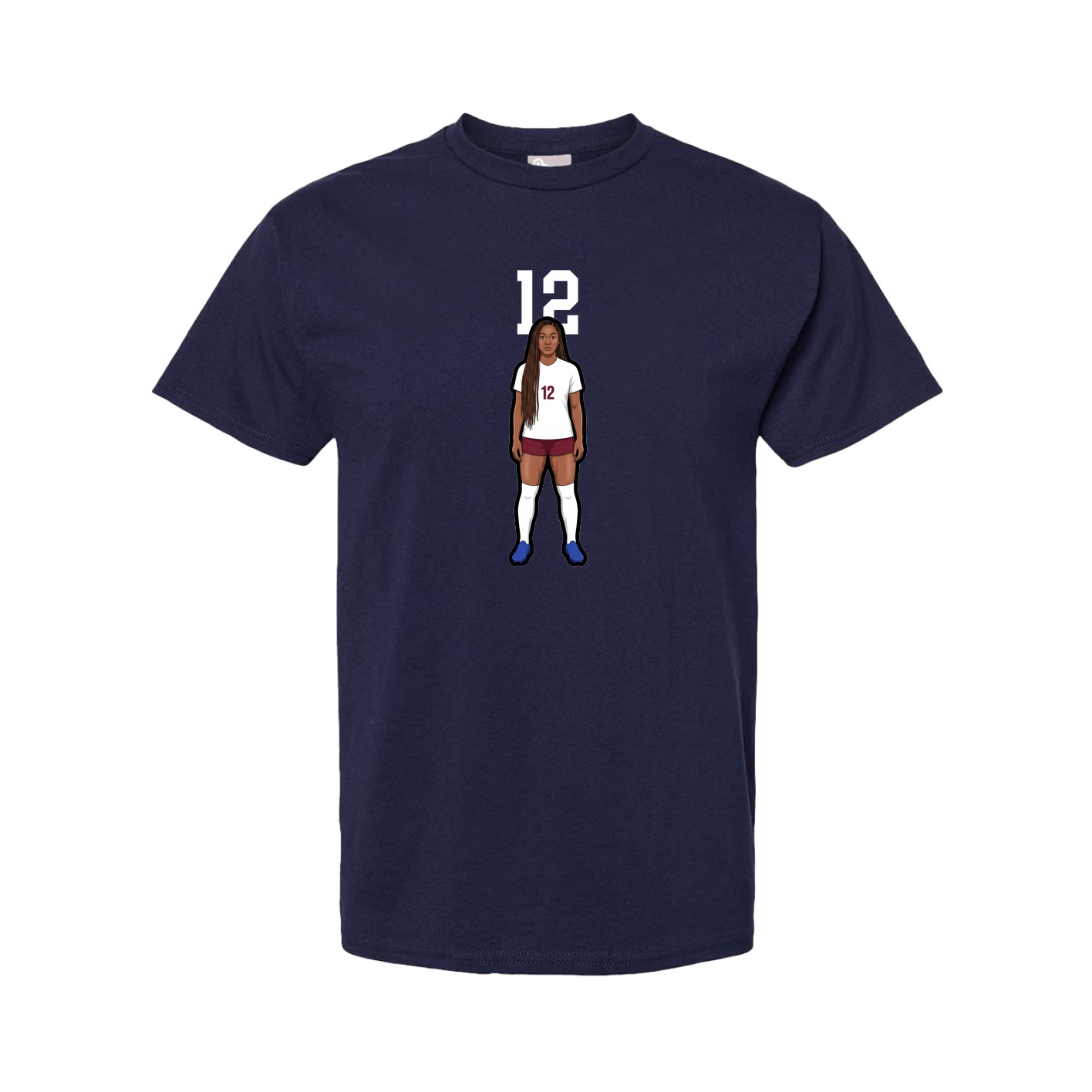 Youth Tee — Number Top in Navy
