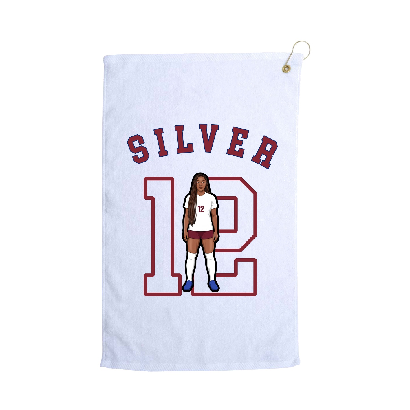 Golf Towel — Shirsey Arch in White