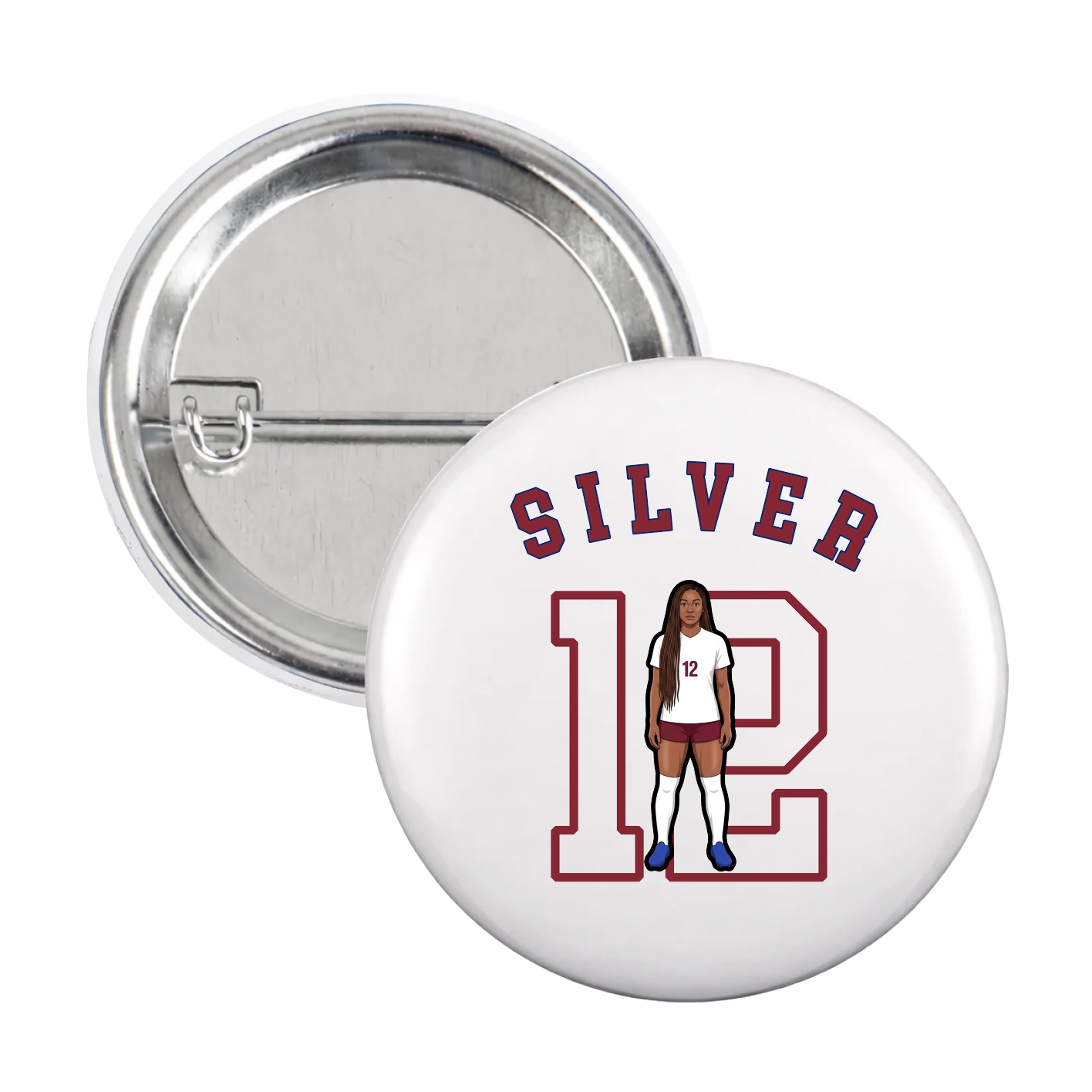 Game Day Button — Shirsey Arch in White