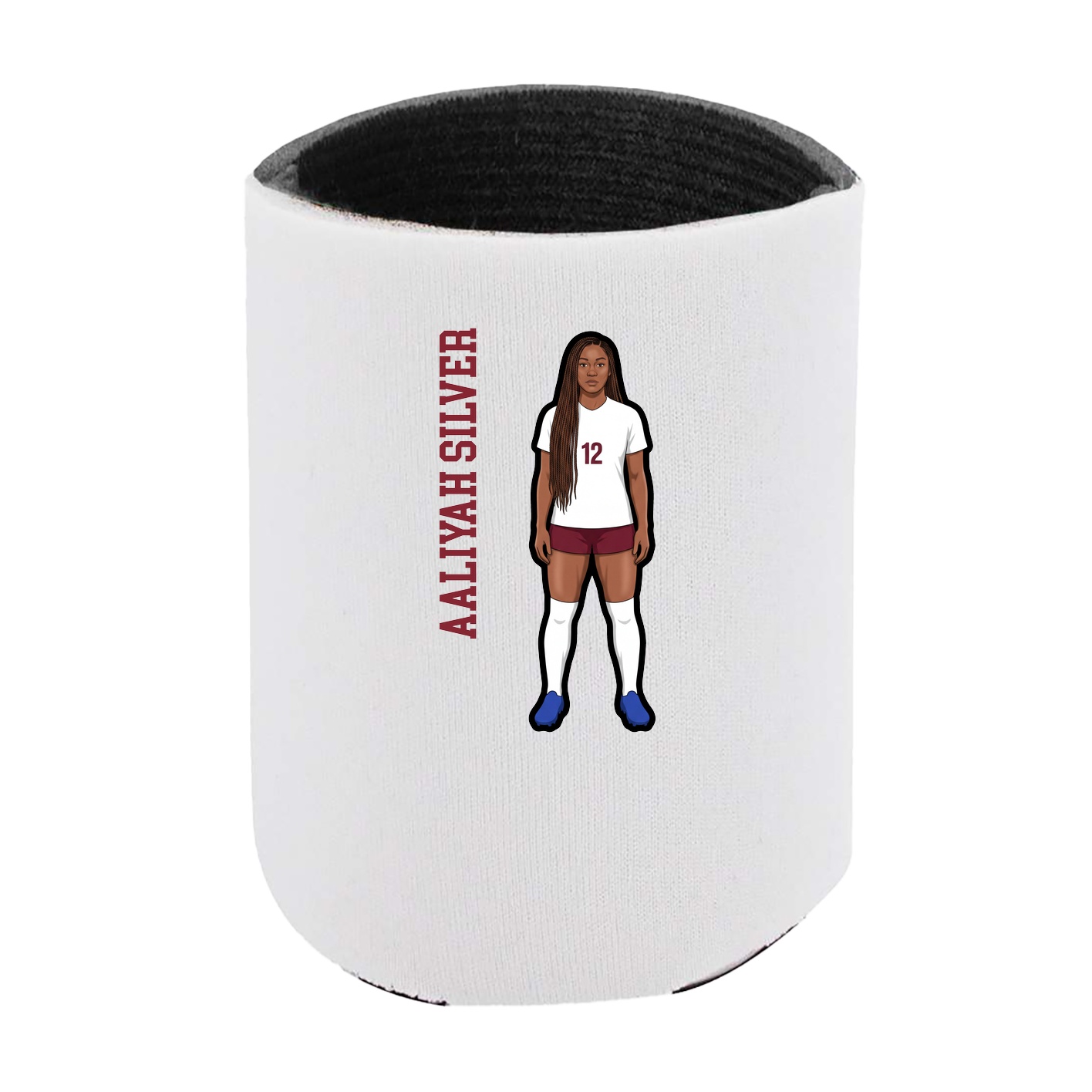 Can Holder — Name Vertical in White