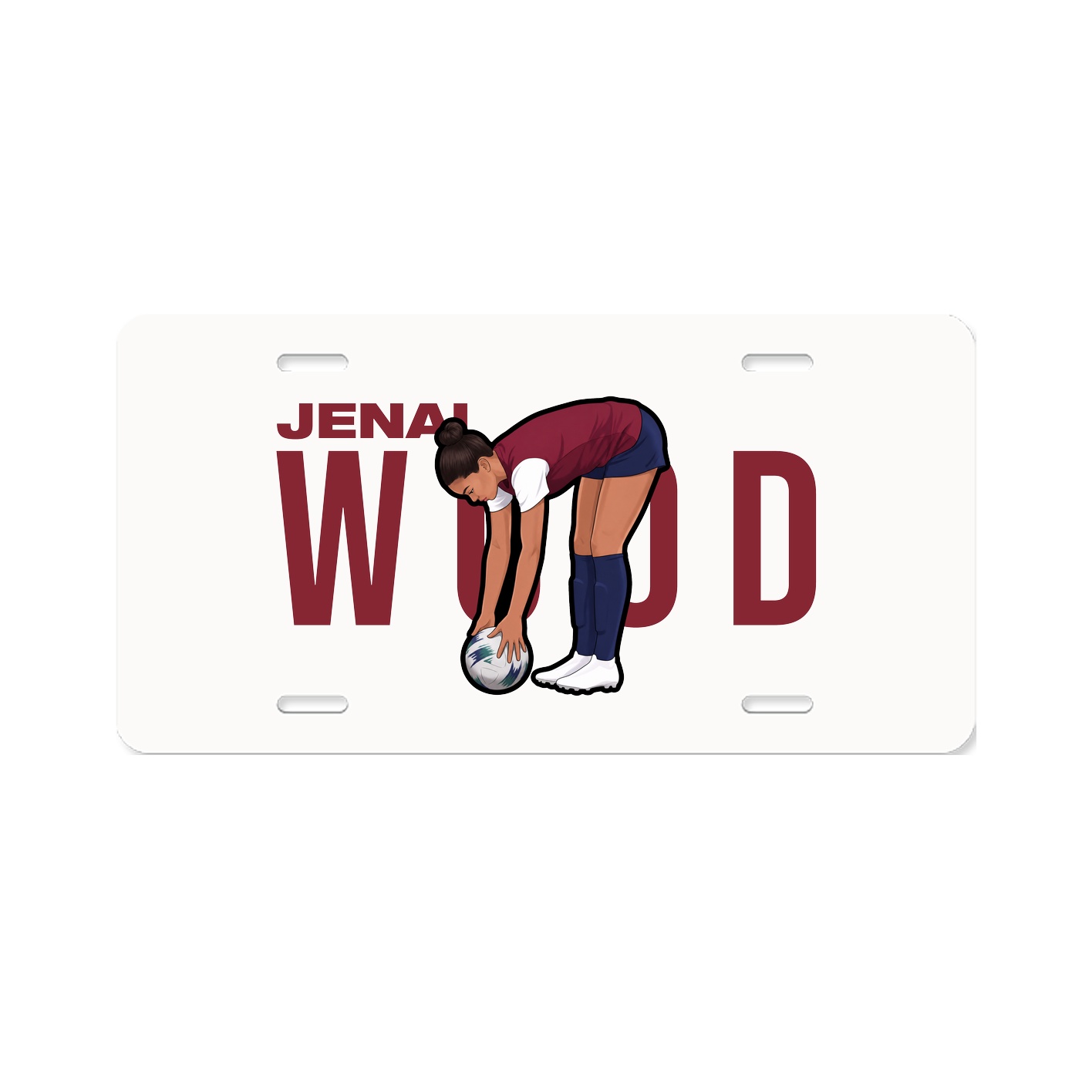 License Plate — Player Name in Classic