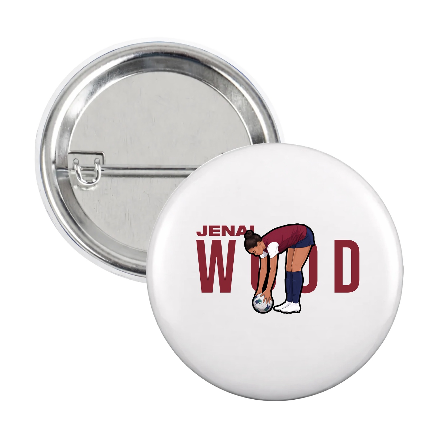 Game Day Button — Player Name in White