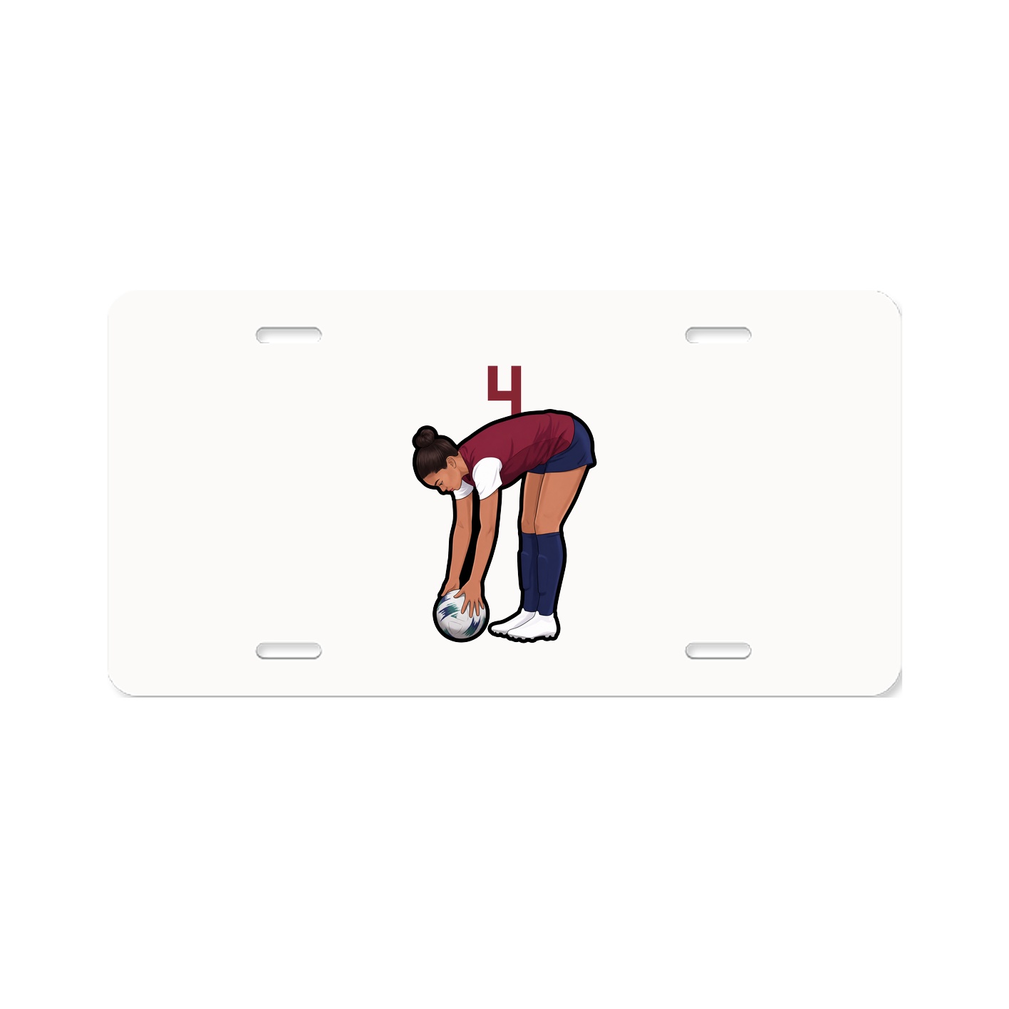 License Plate — Number Top in Classic