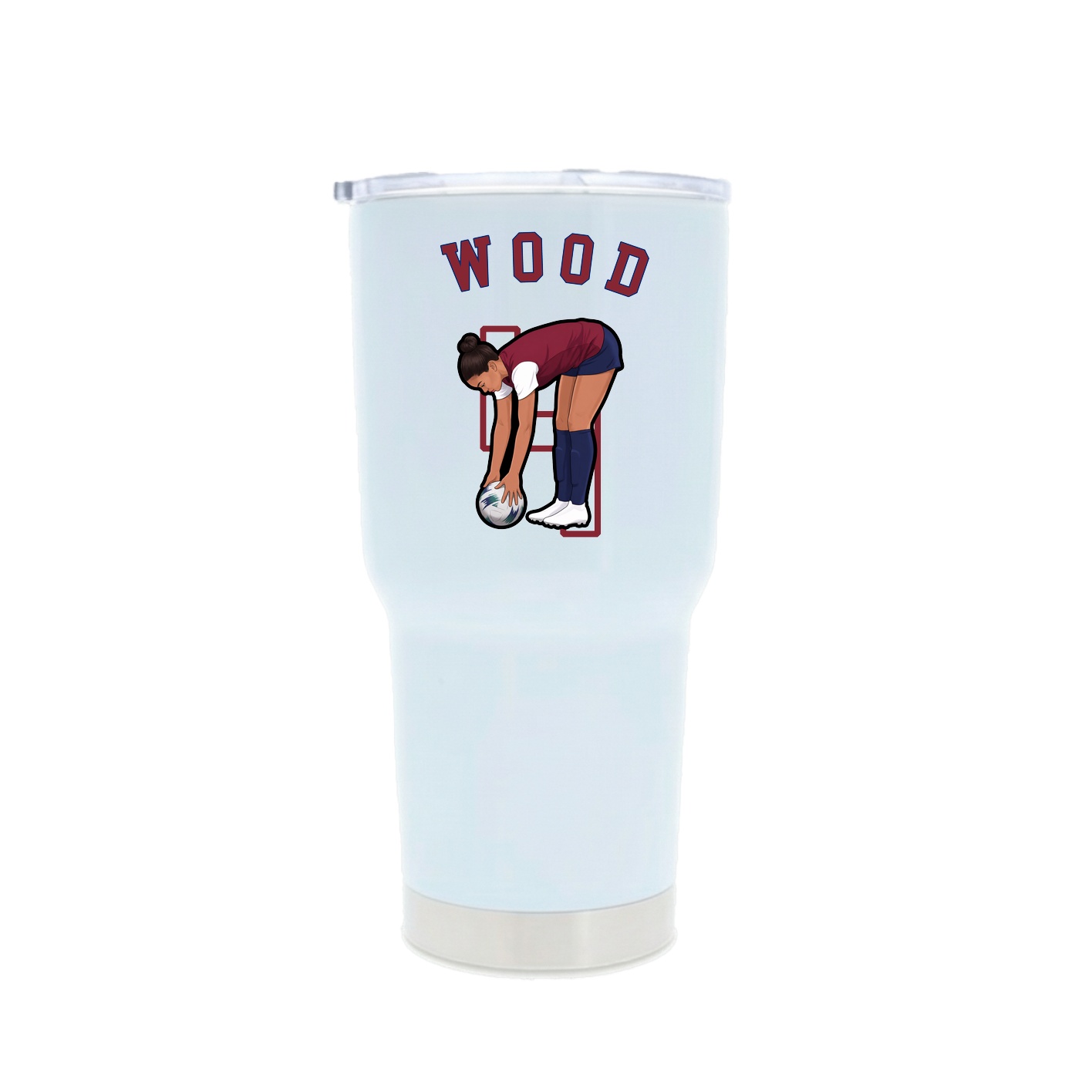30oz Stainless Steel Tumbler — Shirsey Arch in White