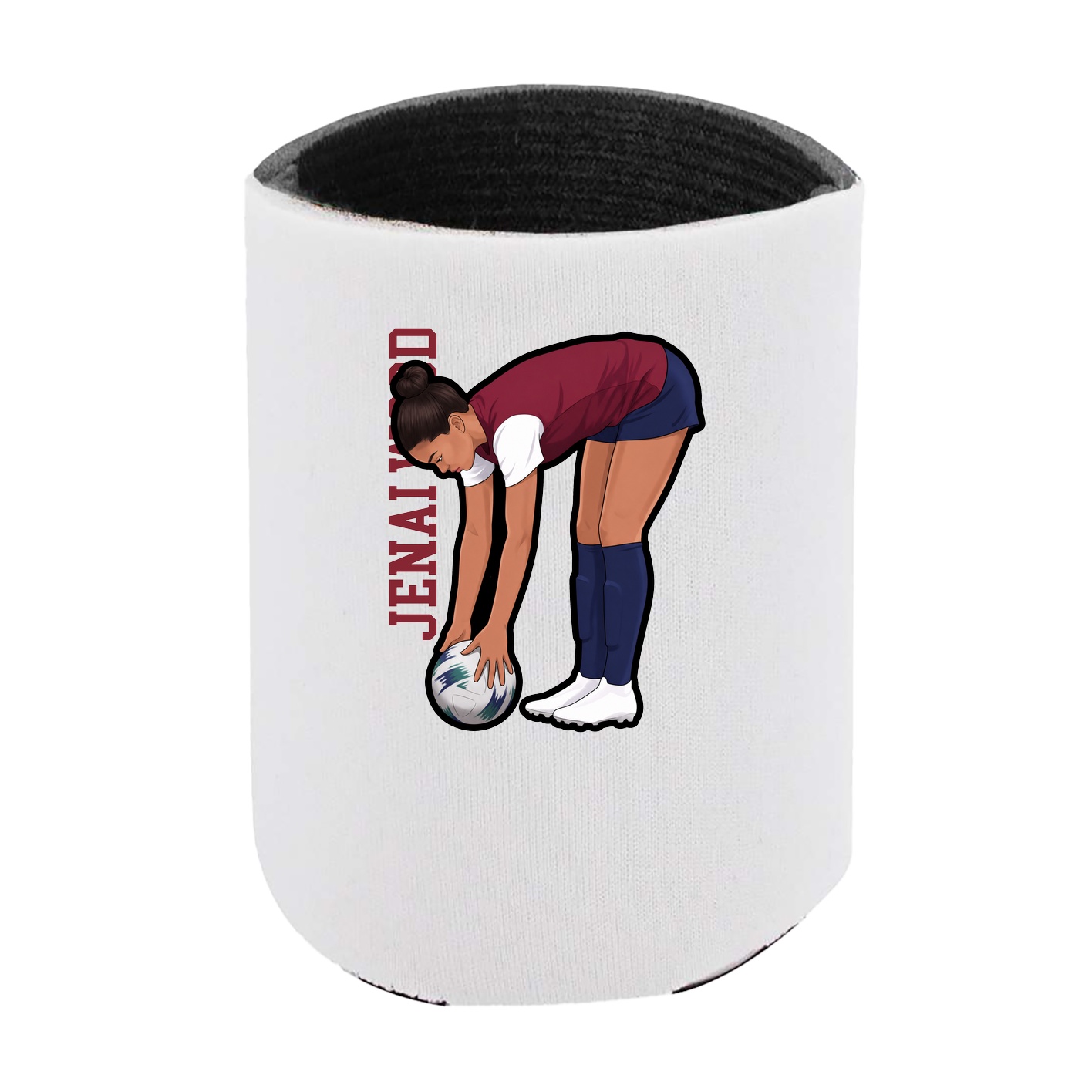 Can Holder — Name Vertical in White