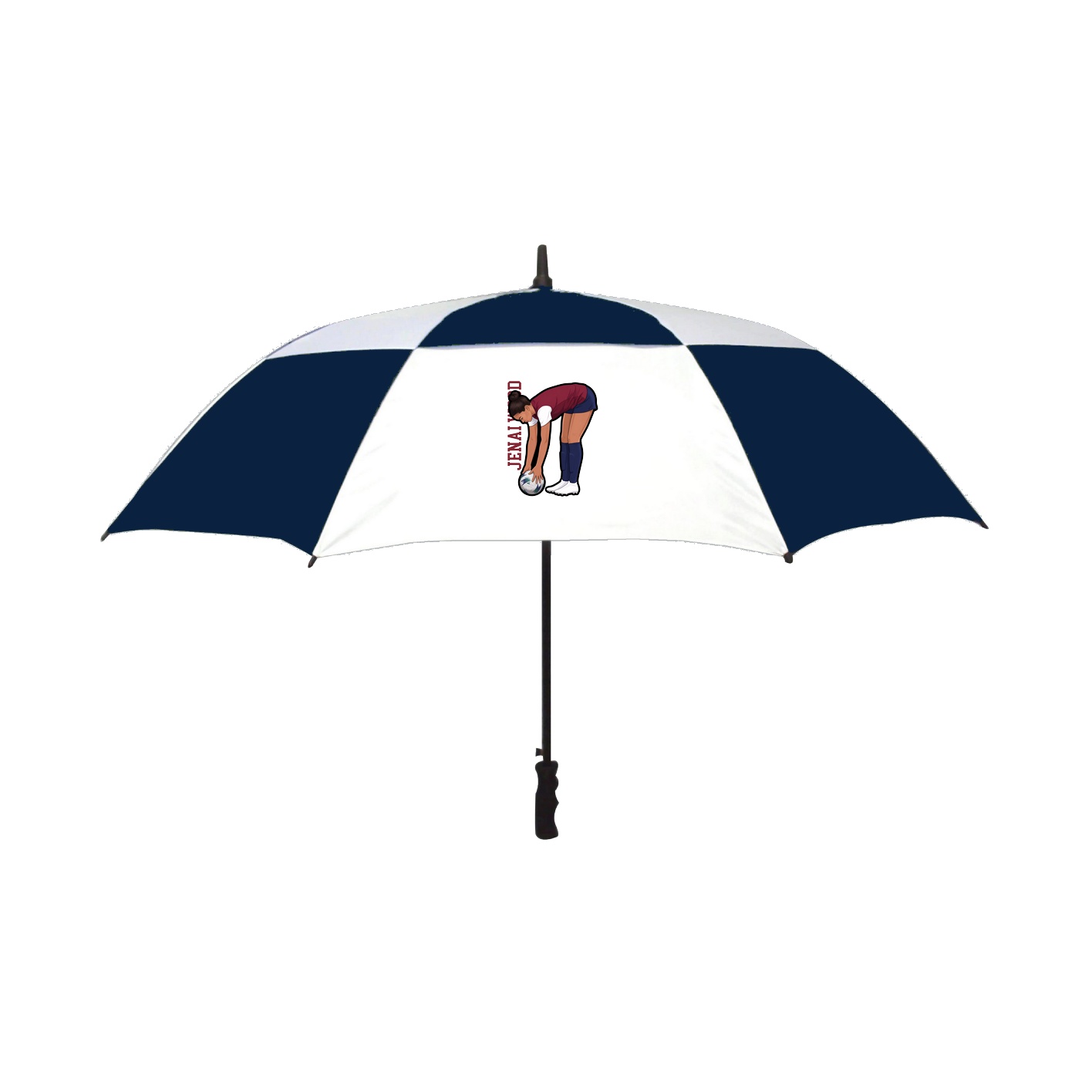 Golf Umbrella — Name Vertical in Navy
