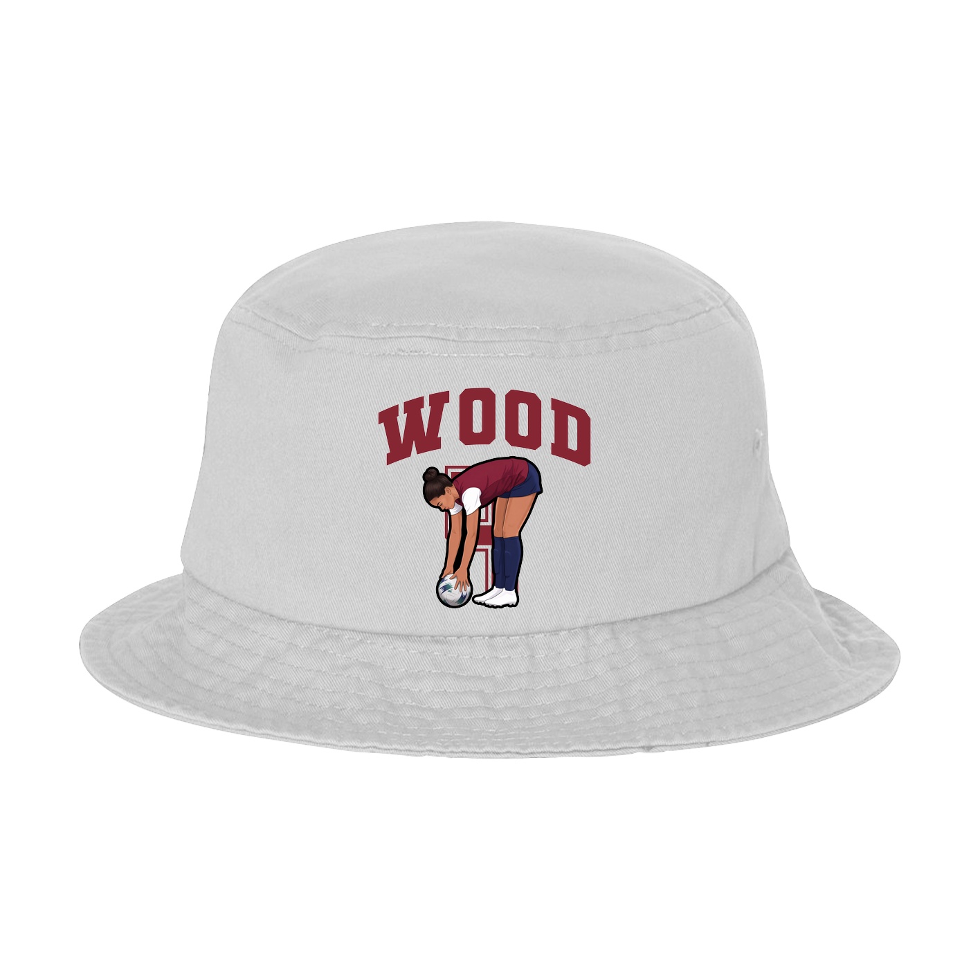 Bucket Cap — Number in White