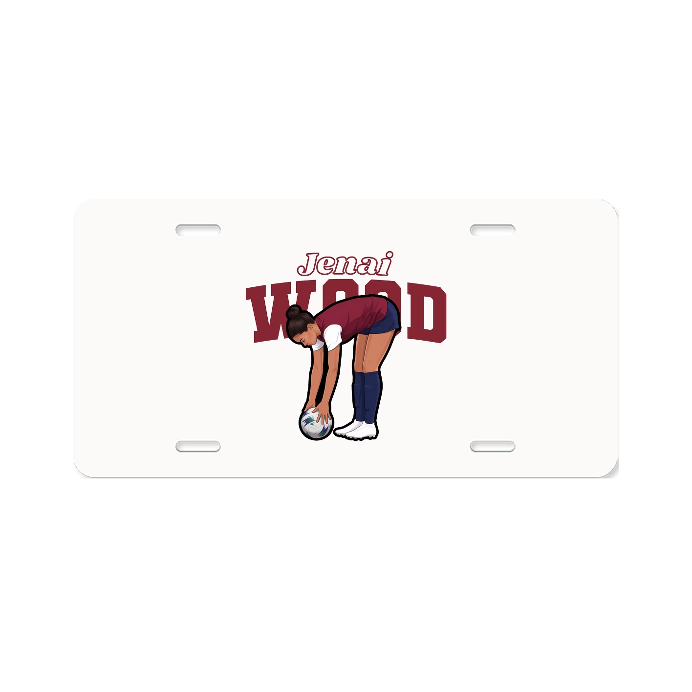 License Plate — Name Arch in Classic