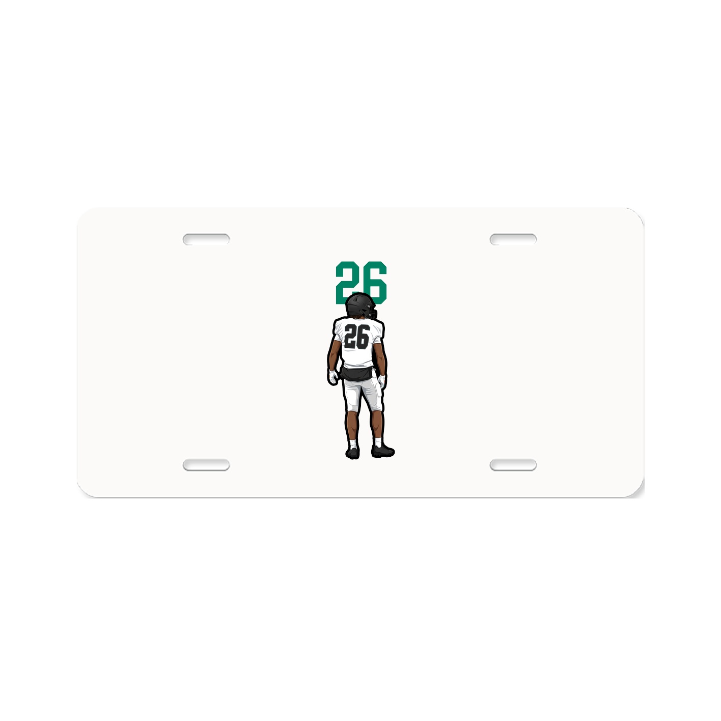 License Plate — Number Top in Classic
