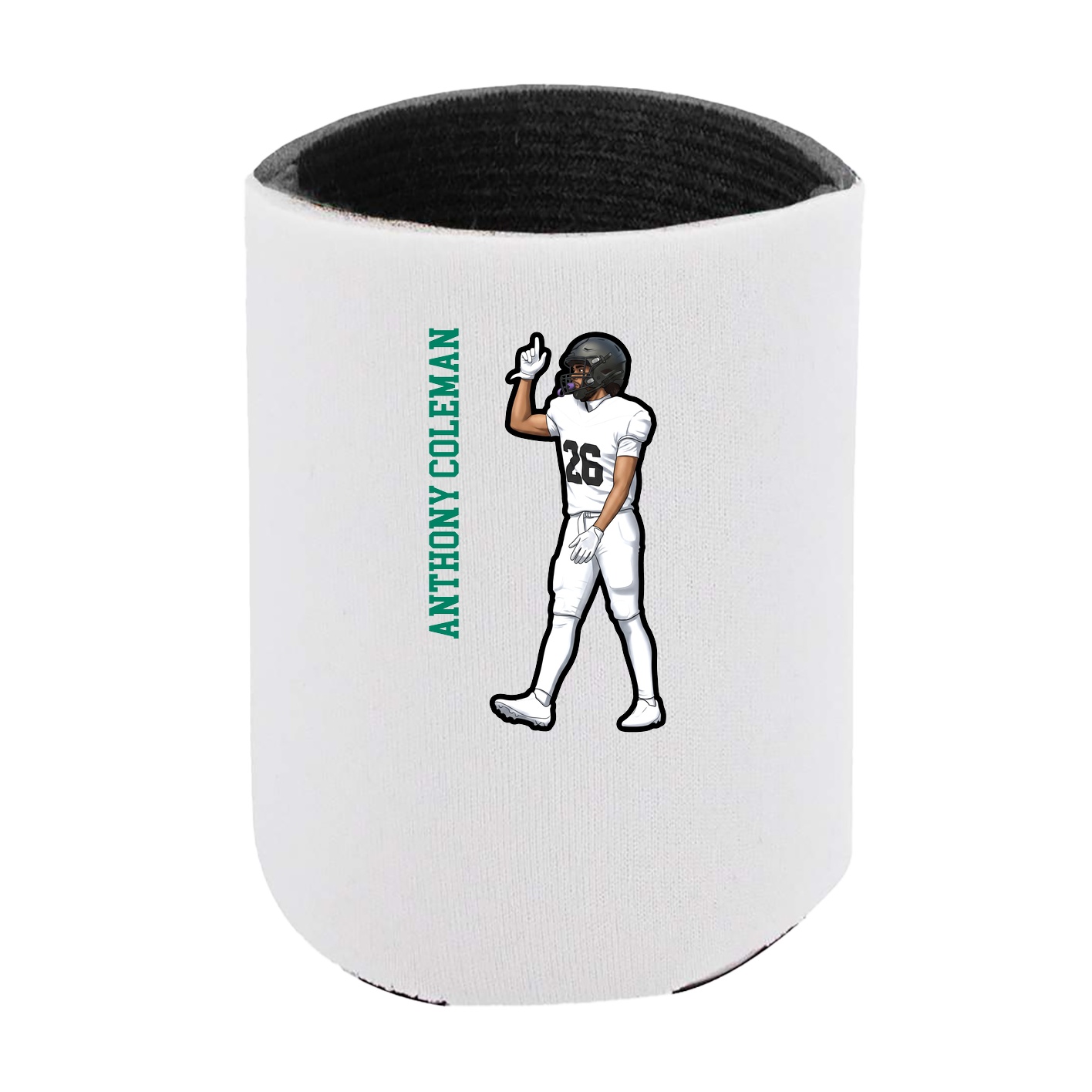 Can Holder — Name Vertical in White