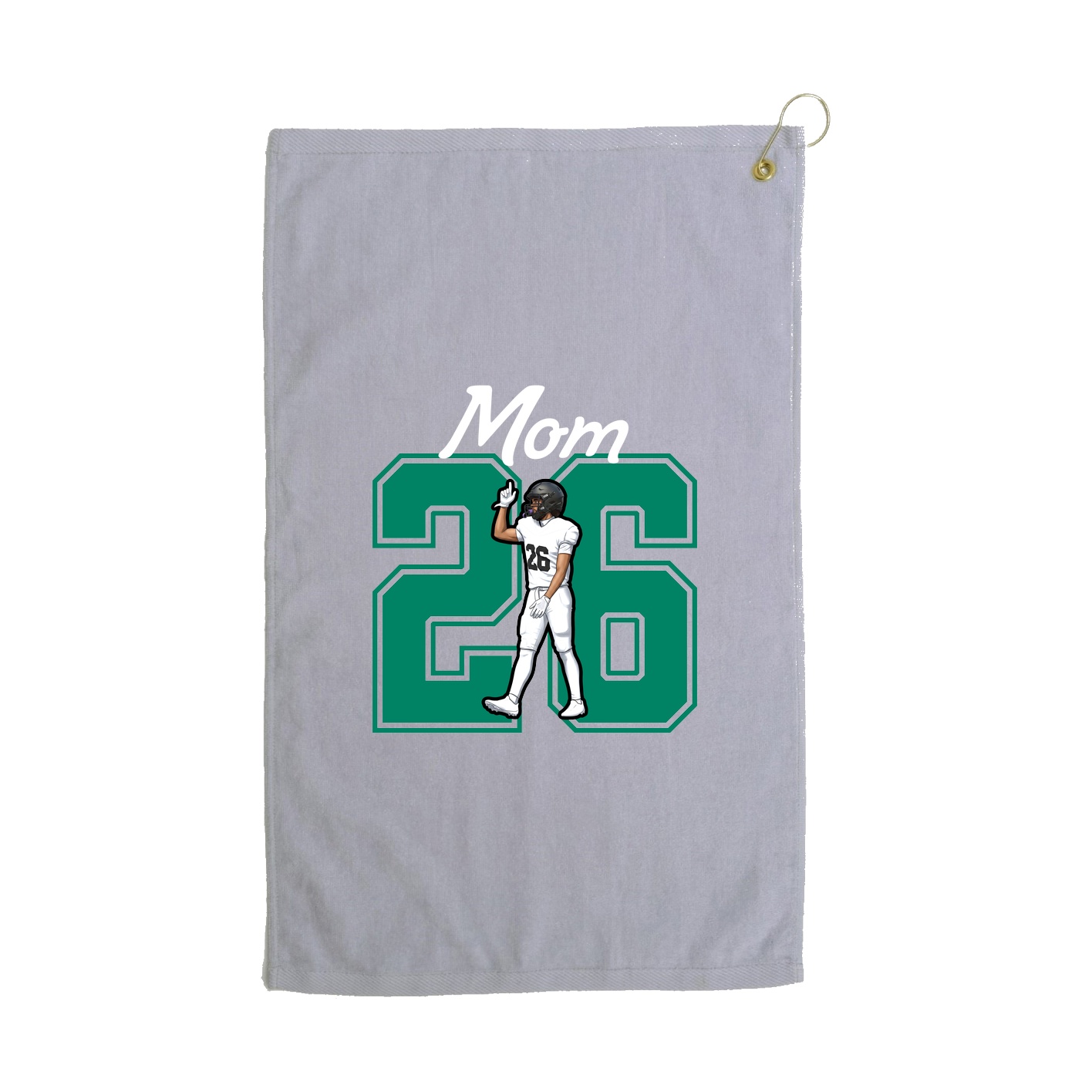 Golf Towel — Mothers Day Shirsey in Grey
