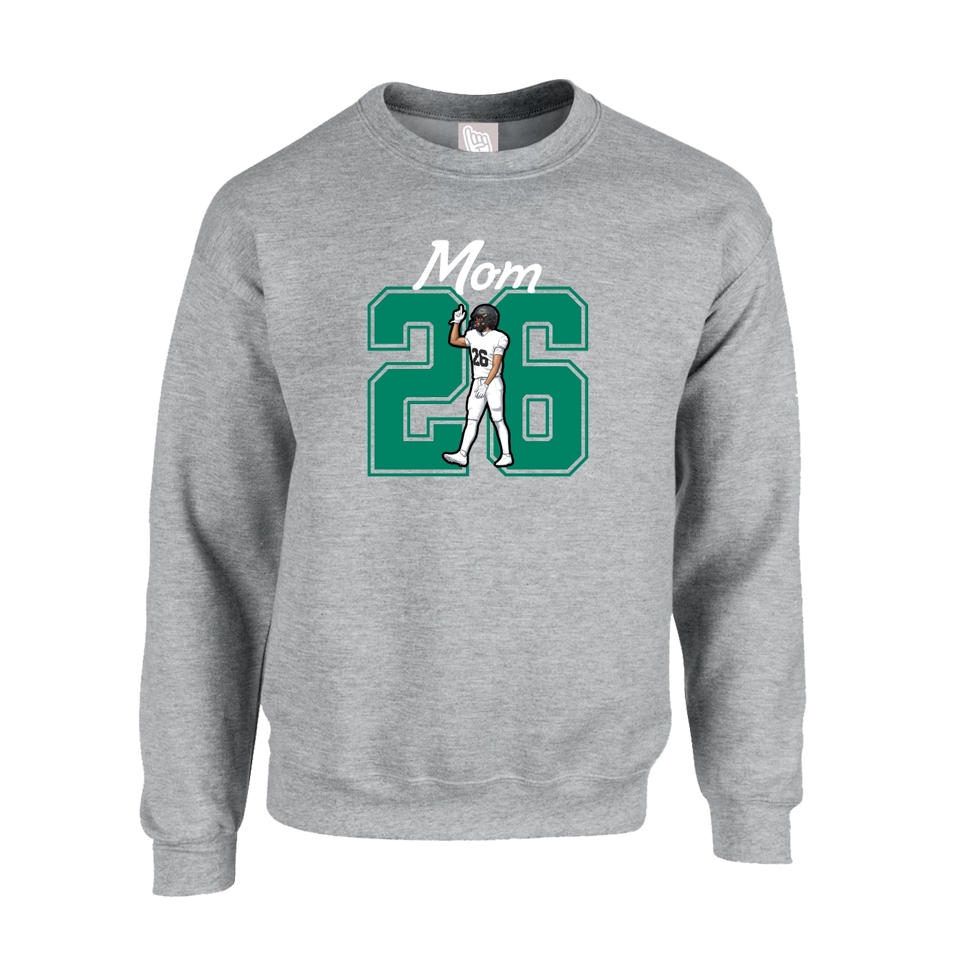 Fleece Crew — Mothers Day Shirsey in Grey