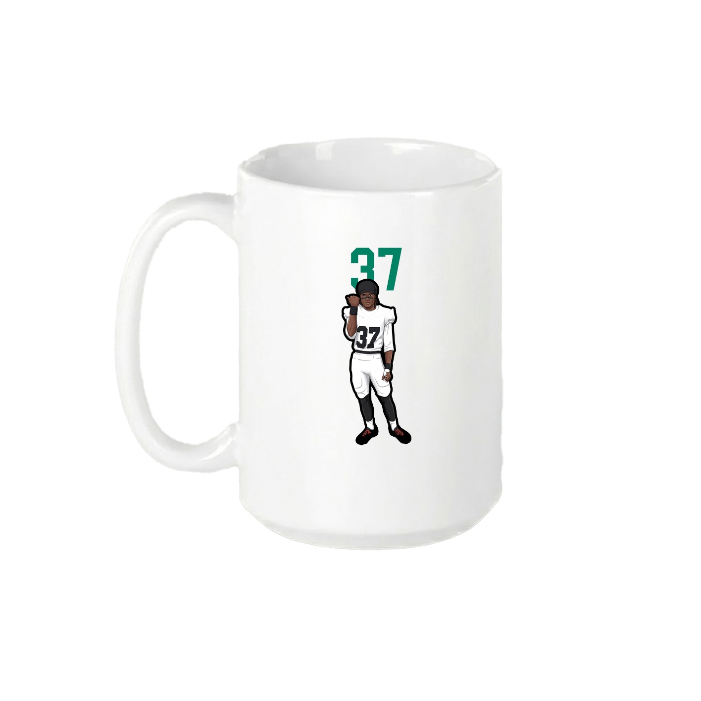 15oz Coffee Mug — Number Top in White