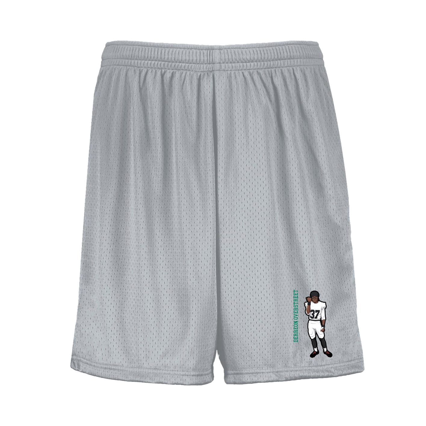 Shorts — Name Vertical in Silver