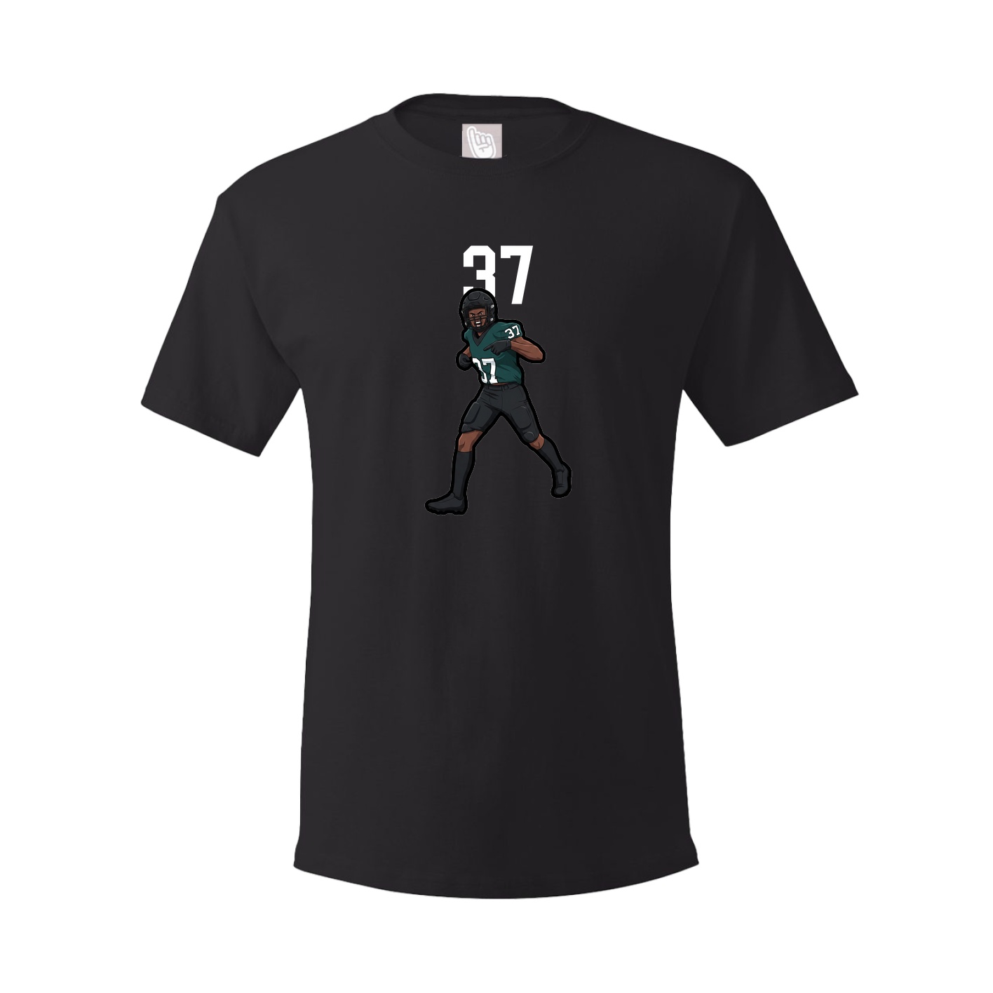 Youth Tee — Number Top in Black