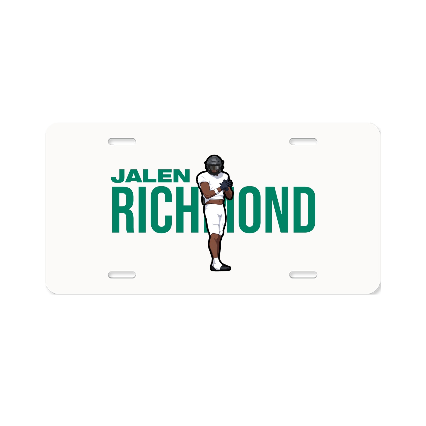 License Plate — Player Name in Classic