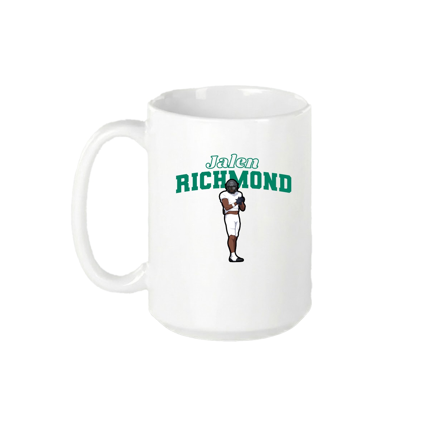 15oz Coffee Mug — Name Arch in White
