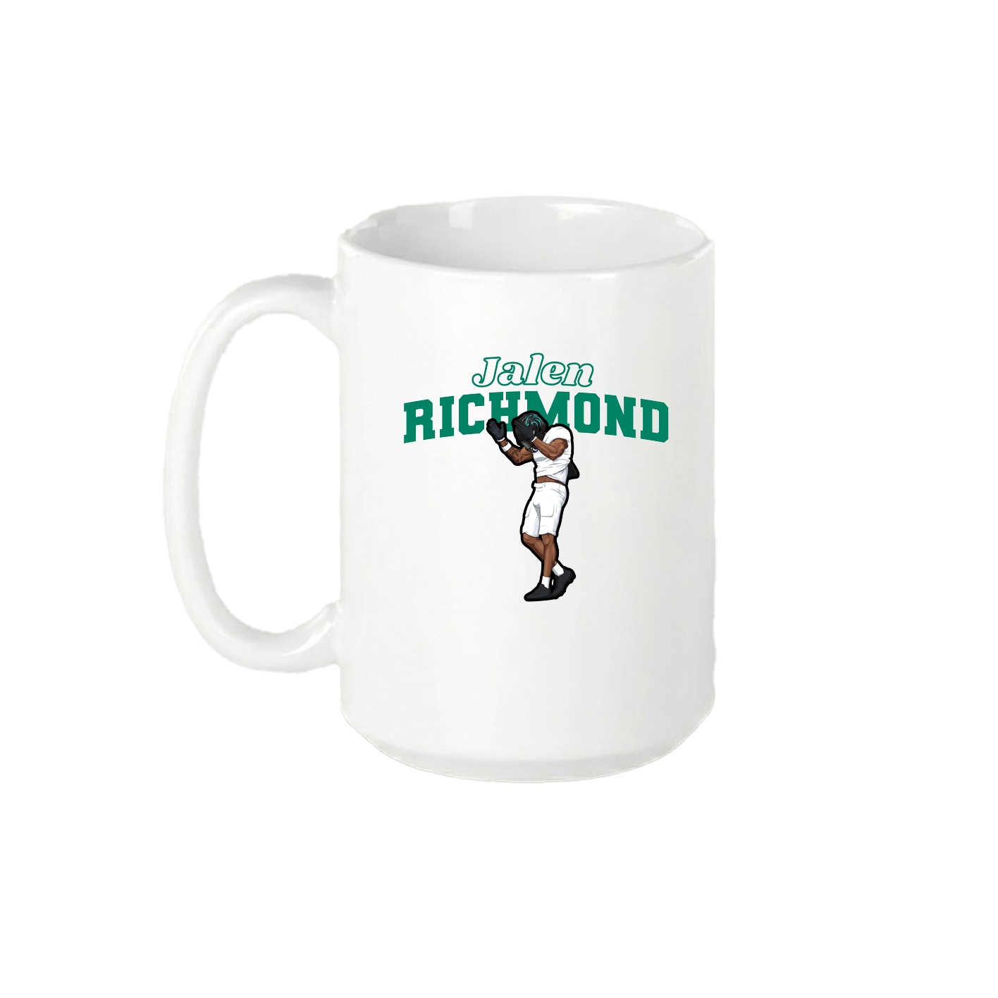 15oz Coffee Mug — Name Arch in White