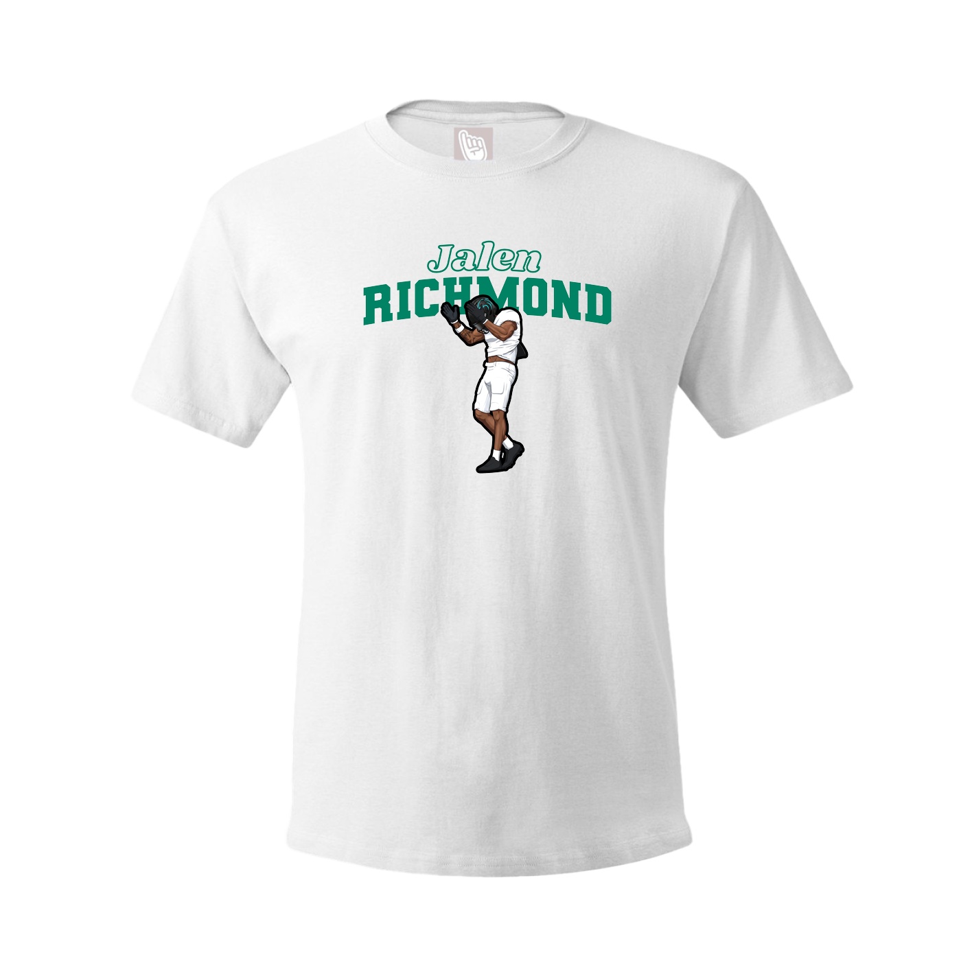 Youth Tee — Name Arch in White