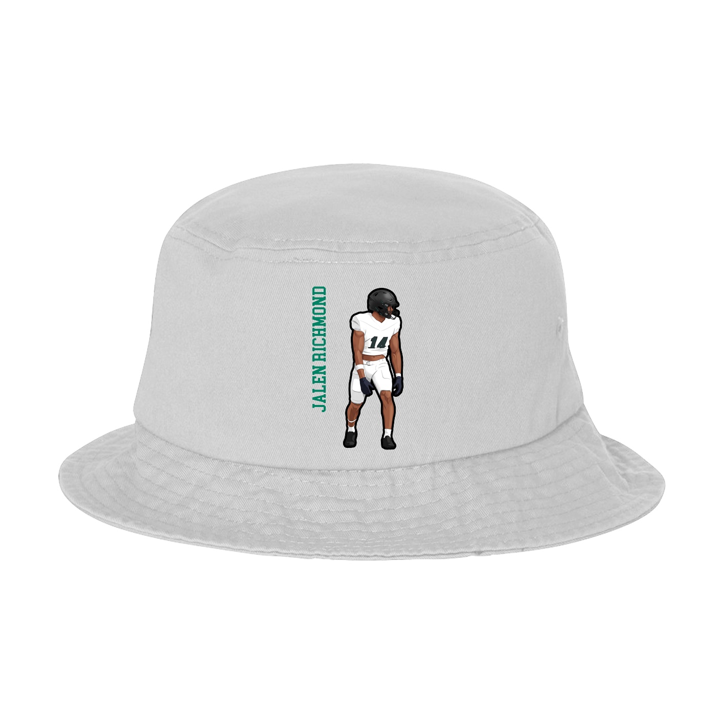 Bucket Cap — Name Vertical in White