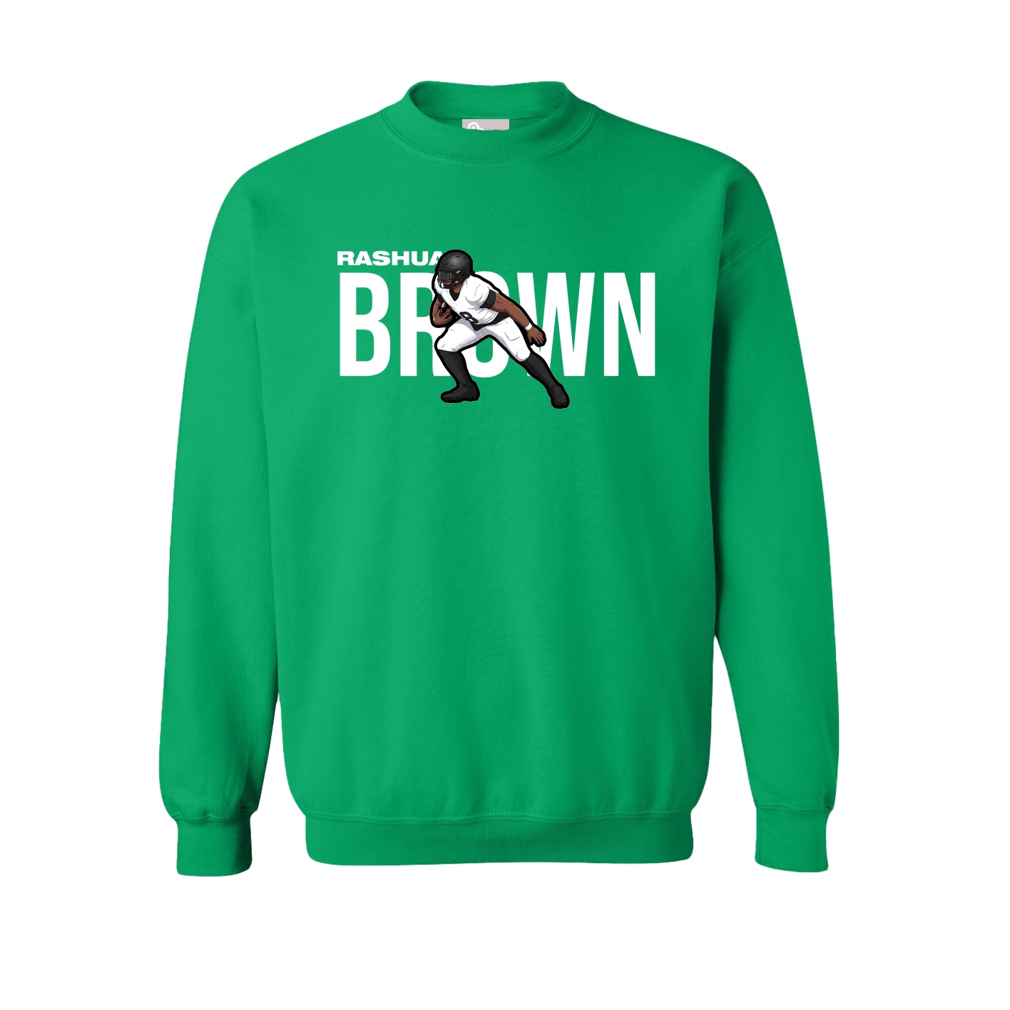 Fleece Crew — Player Name in Green